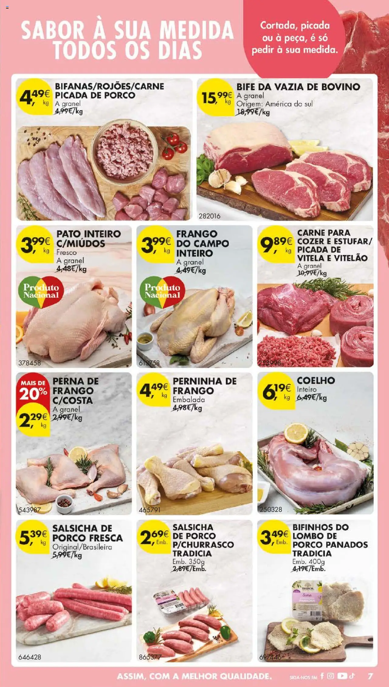 Pingo Doce folheto │ válido de 12.08.2025 | Página: 9 | Produtos: Vitela, Salsicha, Lombo, Coelho