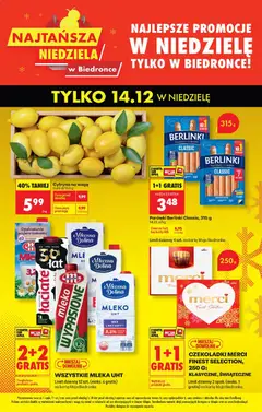 Pogląd oferty "Biedronka gazetka - Najtańsza niedziela" - ważna od 14.12.2025
