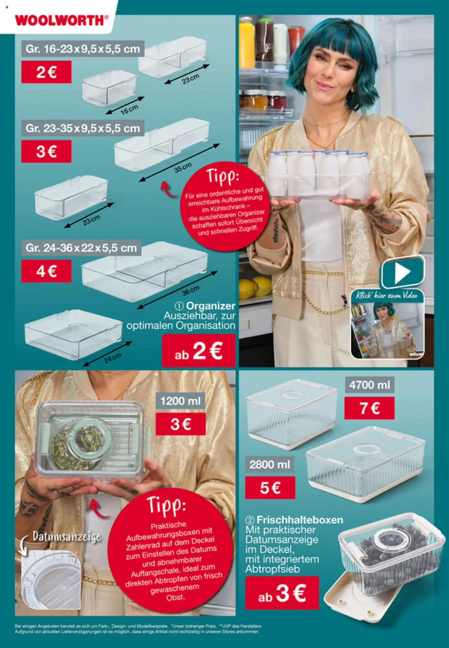 Woolworth Prospekt 	 – gültig ab 02.01.2026 | Seite: 5 | Produkte: Kühlschrank, Video