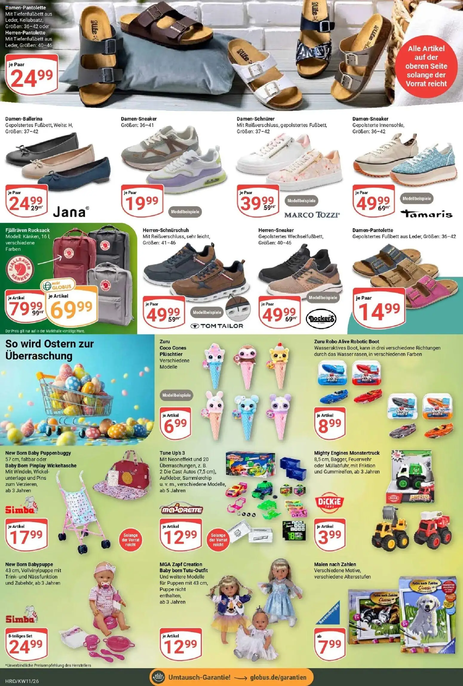 Globus prospekt Rostock	 – gültig ab 09.03.2026 | Seite: 25 | Produkte: Wasser, Rucksack