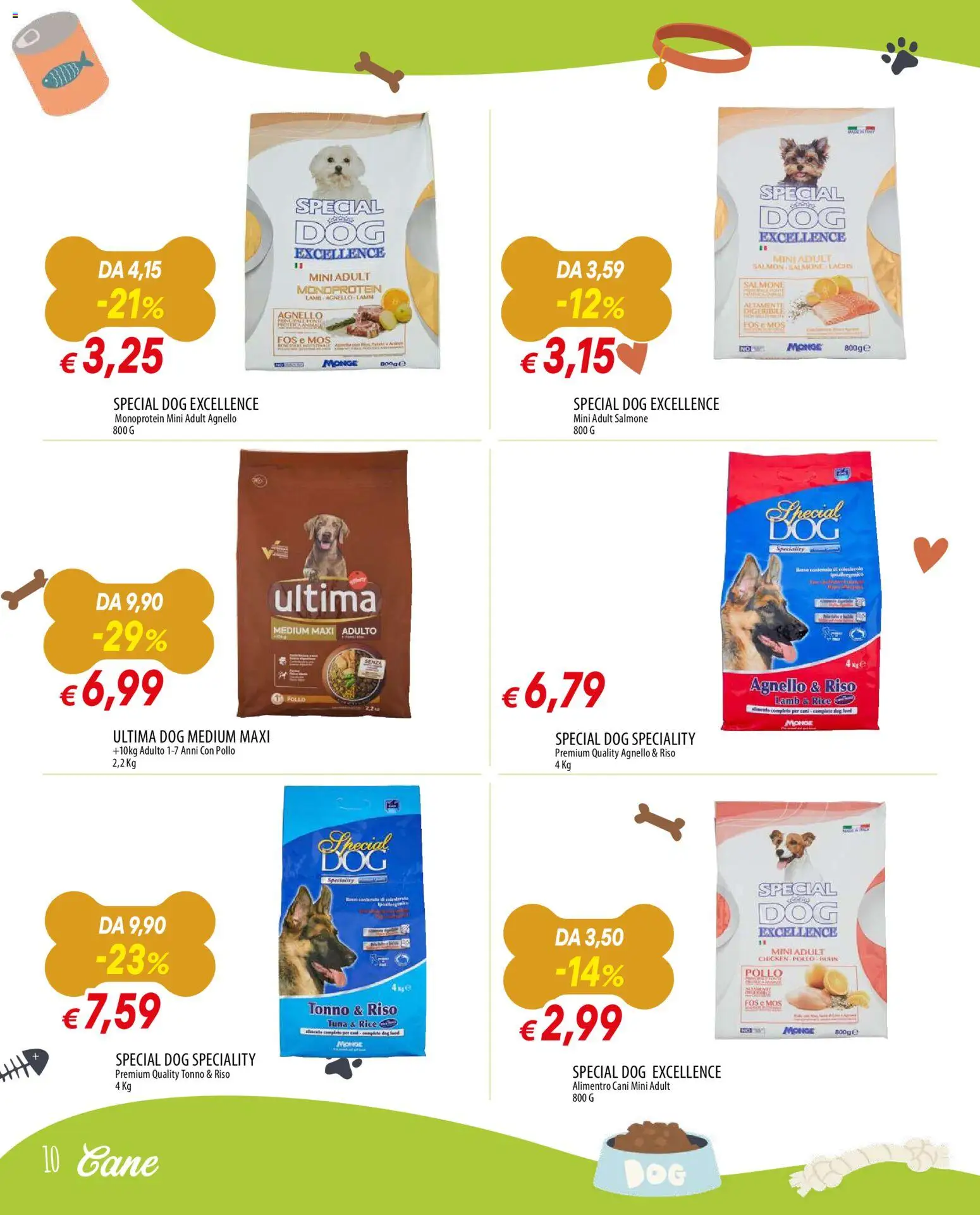 Volantino Famila del 02.02.2026 | Pagina: 10 | Prodotti: Pollo, Riso, Tonno, Agnello