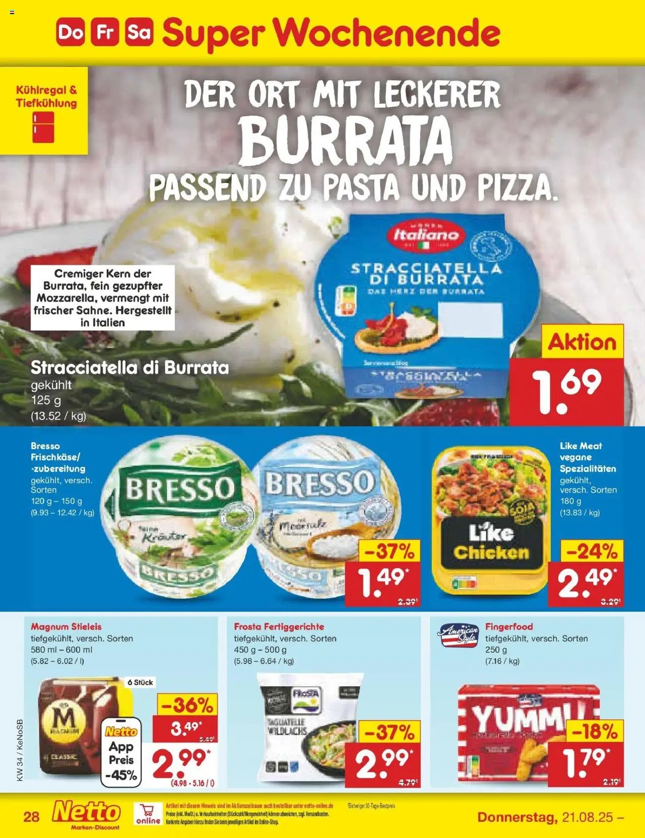 Netto Marken-Discount prospekt Bonn	 - gültig ab dem 18.08.2025 | Seite: 52 | Produkte: Bresso, Fertiggerichte, Like meat, Pasta