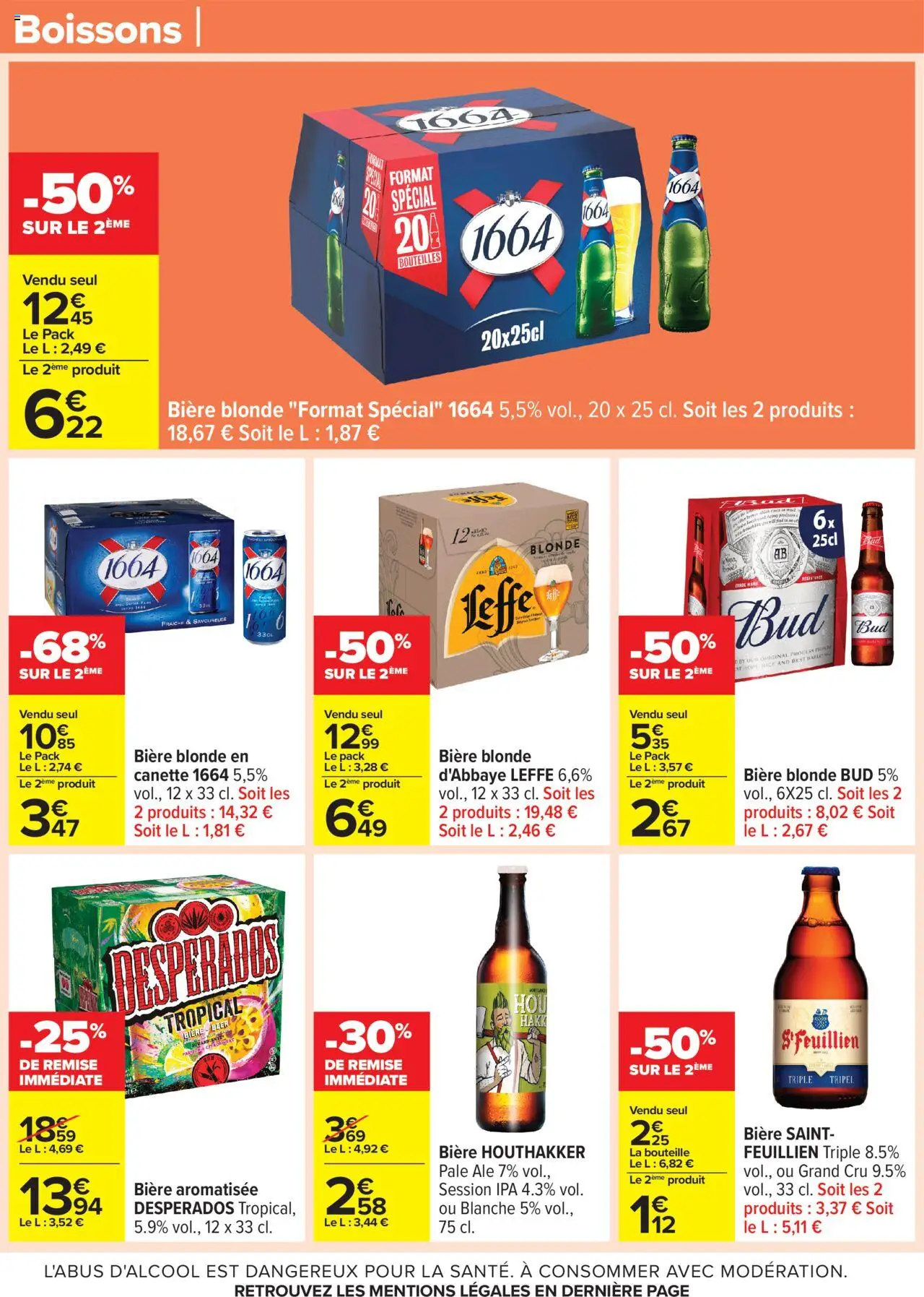  | Page: 43 | Produits: Desperados, Bière blonde, Bière blonde Bud, Bière