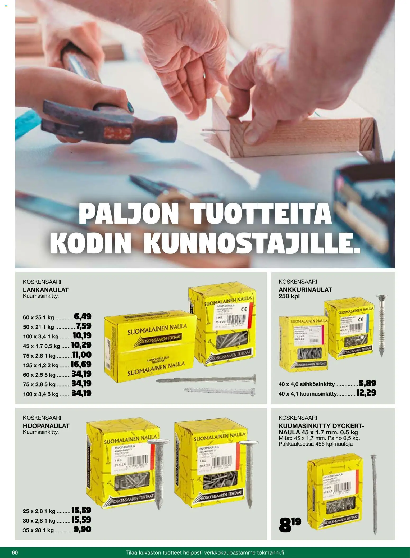 Tokmanni - 2025 Työkalukuvasto – voimassa 01.11.2025 alkaen | Sivu: 60