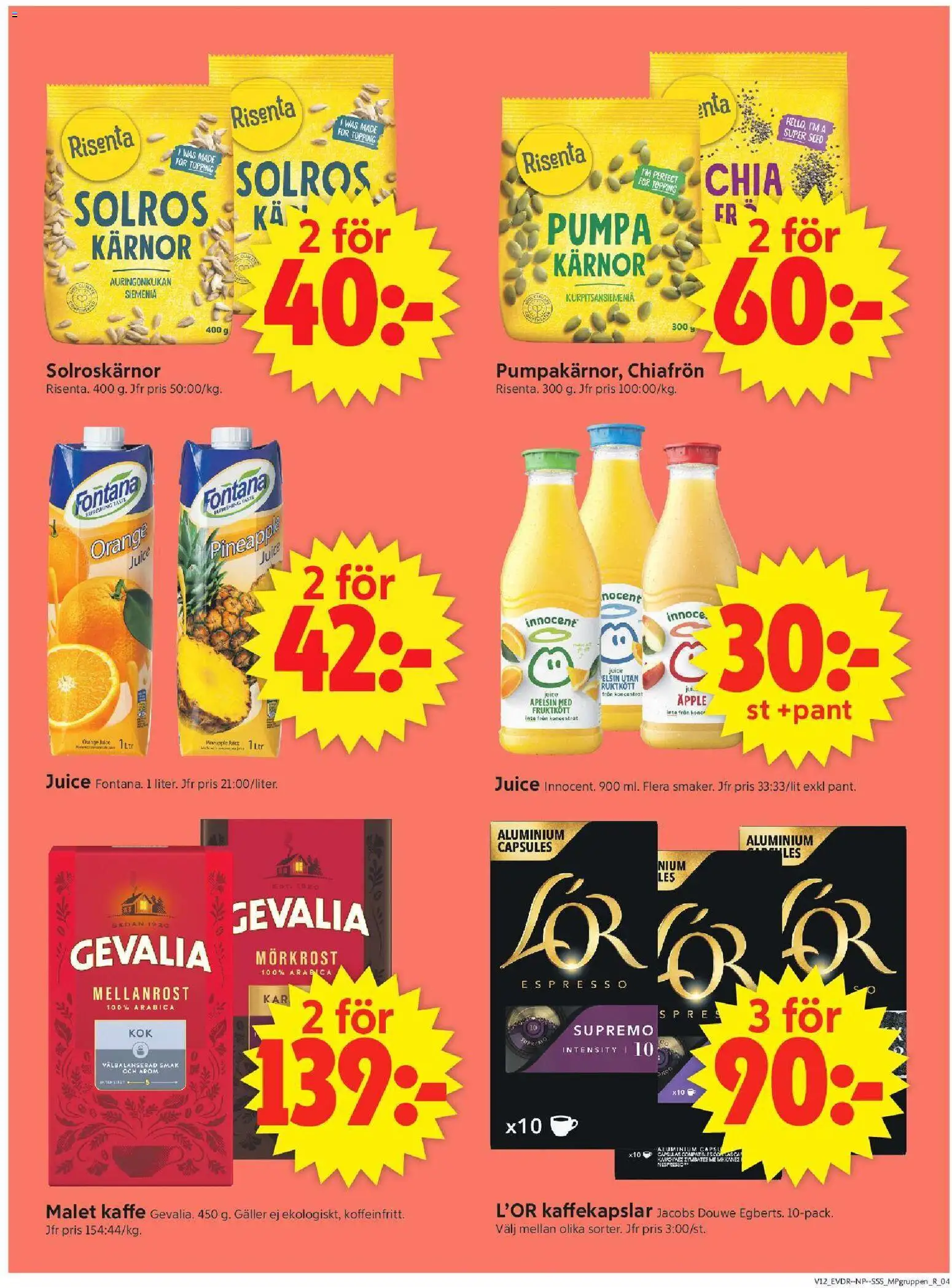 ICA Supermarket reklamblad aktuell från 16.03.2026 | Sida: 11 | Produkter: Galler, Kaffe, Apelsin, Pumpa