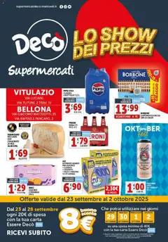 Anteprima del volantino Decò Supermercati - Vitulazio catalogo valido a partire dal 23.09.2025