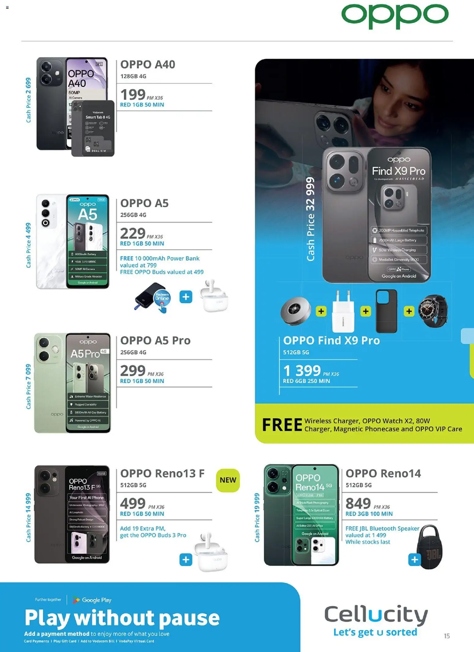 New Cellucity catalogue – valid from 07.01.2026 | Page: 15 | Products: Sim, Phone, Gift card, Camera