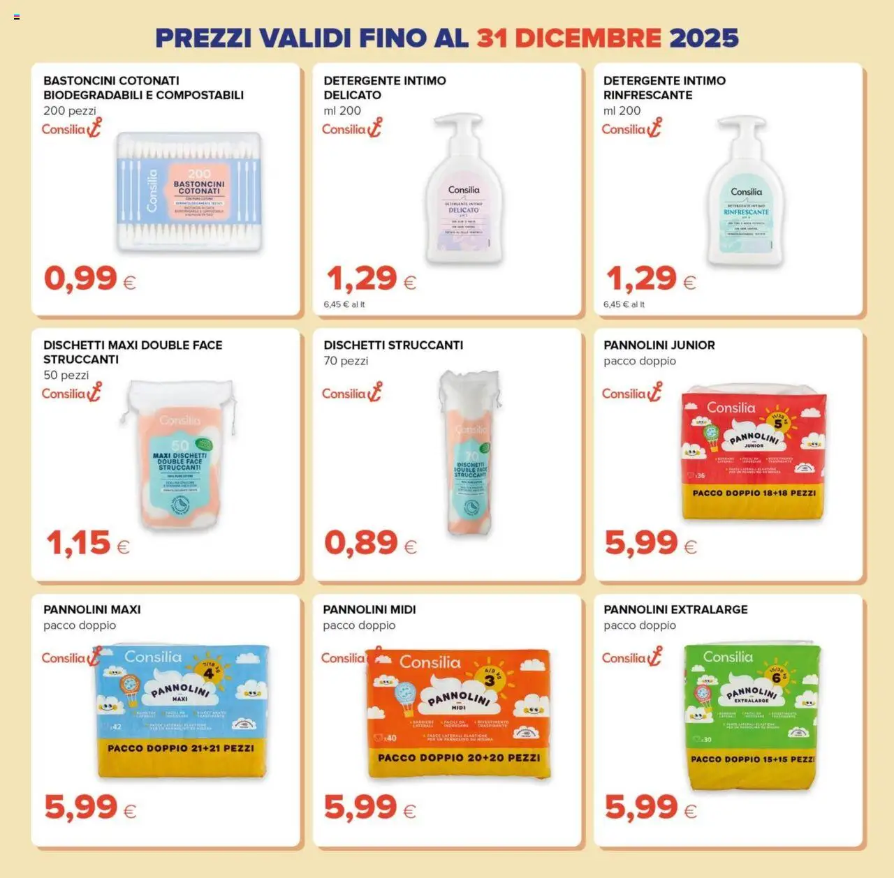 Volantino Oasi del 09.10.2025 | Pagina: 23 | Prodotti: Pannolini, Detergente intimo, Detergente, Dischetti struccanti
