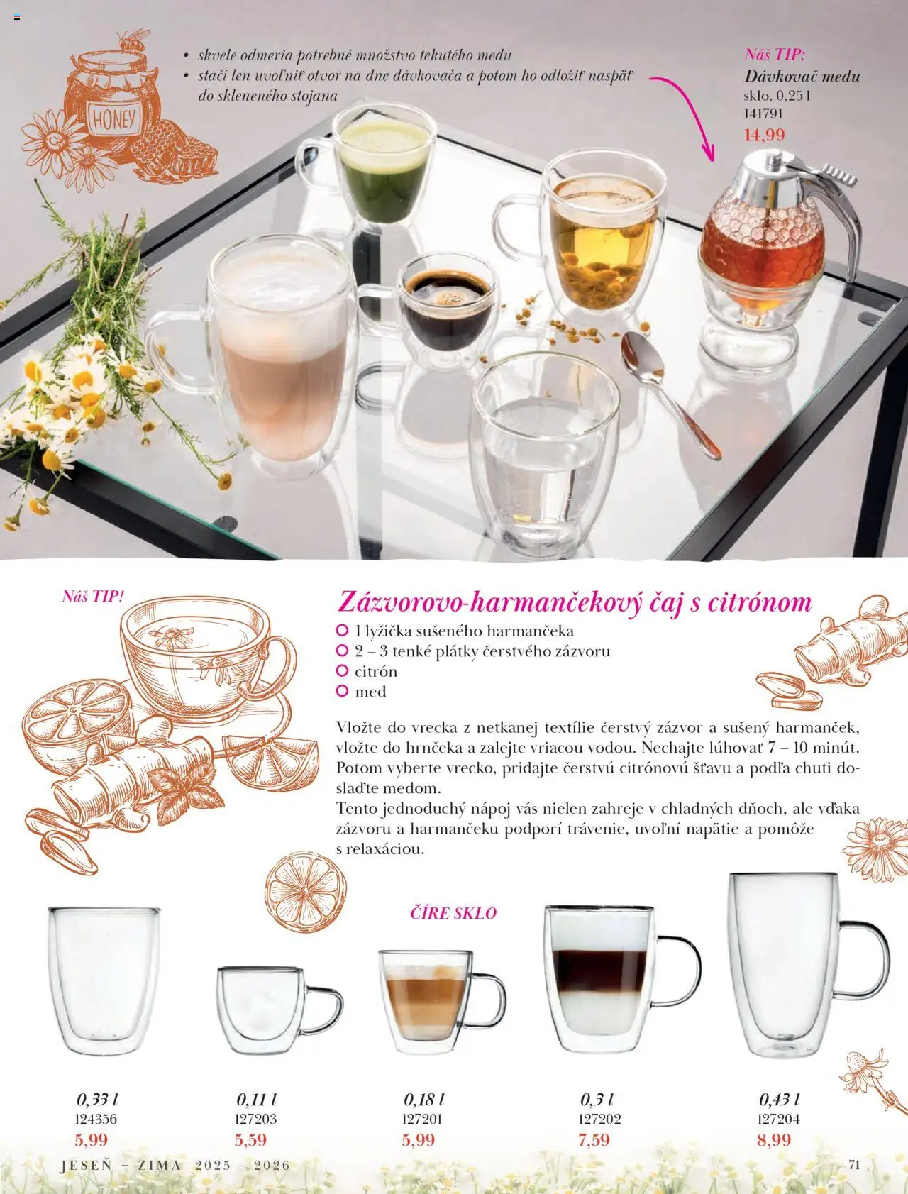 Nové Orion akcie – leták je platný od 25.09.2025 | Strana: 71 | Produkty: Zázvor, Čaj