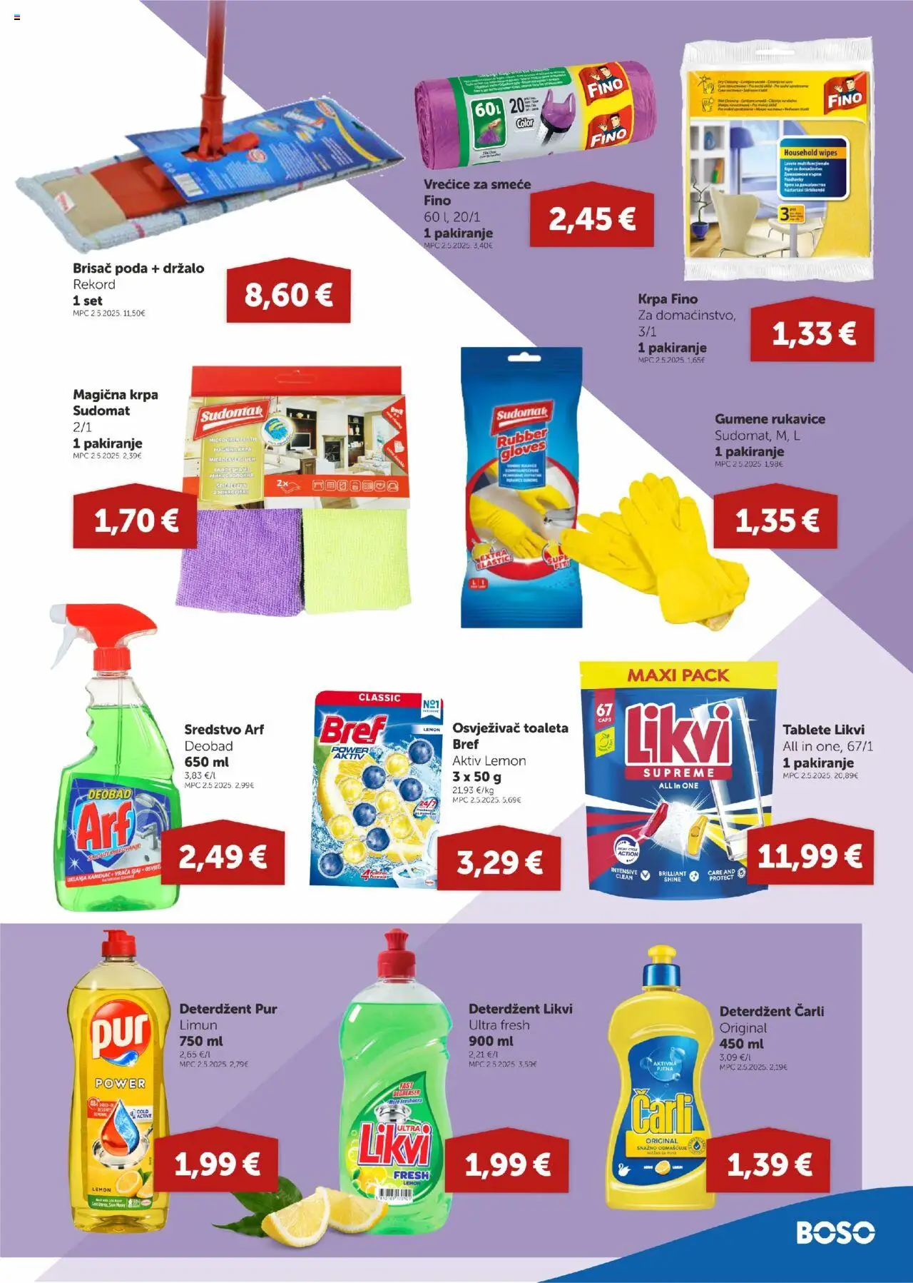Boso katalog | vrijedi od 11.09.2025 | Stranica: 15 | Proizvodi: Krpa, Deterdžent, Rukavice, Arf