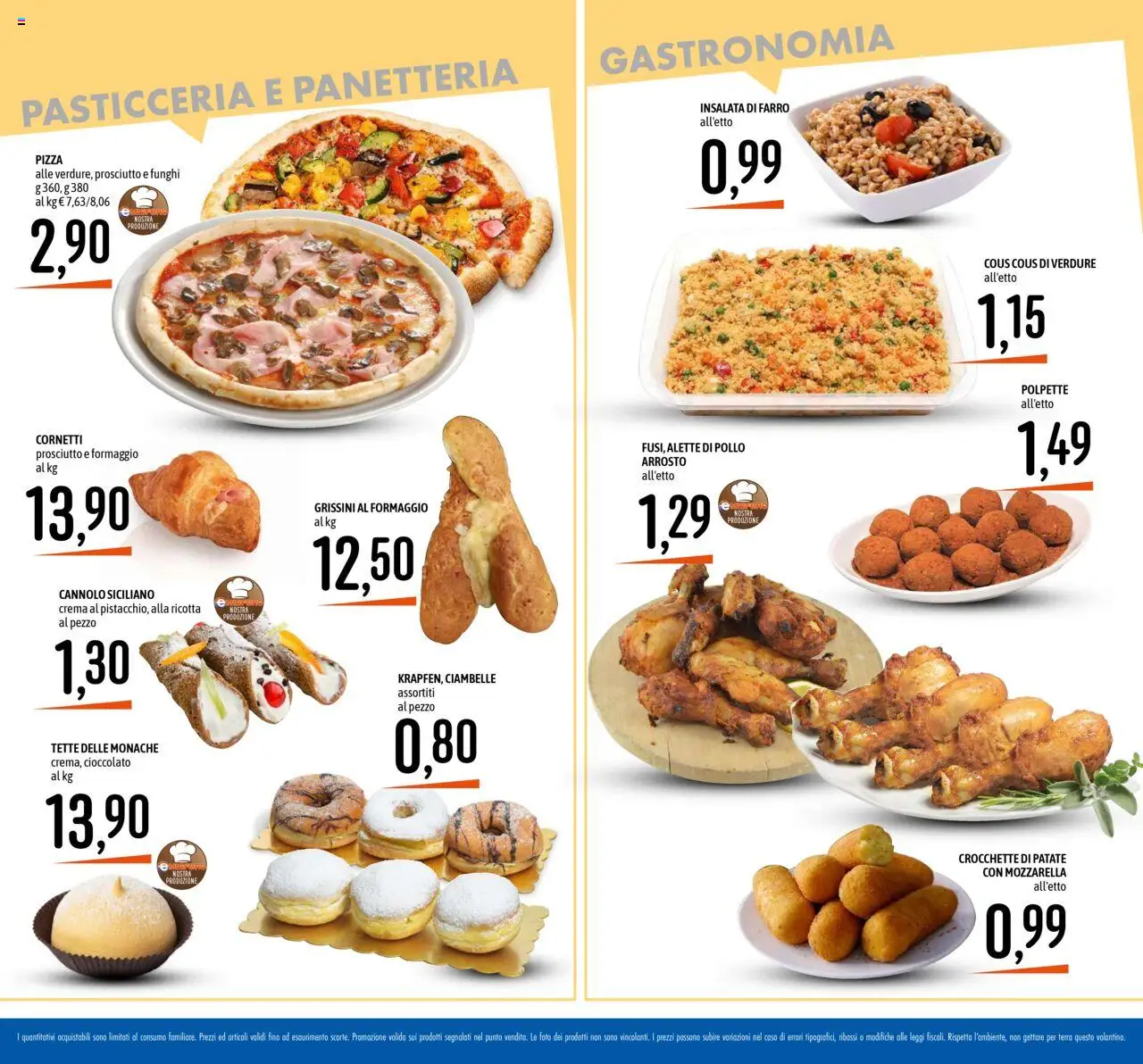 Volantino Emisfero del 07.08.2025 | Pagina: 10 | Prodotti: Pizza, Mozzarella, Prosciutto, Ricotta