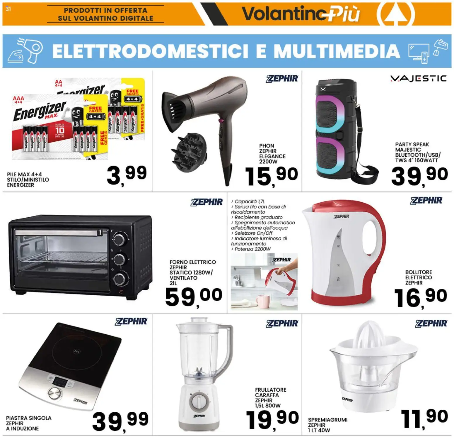 Volantino Interspar del 17.11.2025 | Pagina: 31 | Prodotti: Pile, Caraffa, Forno, Forno elettrico