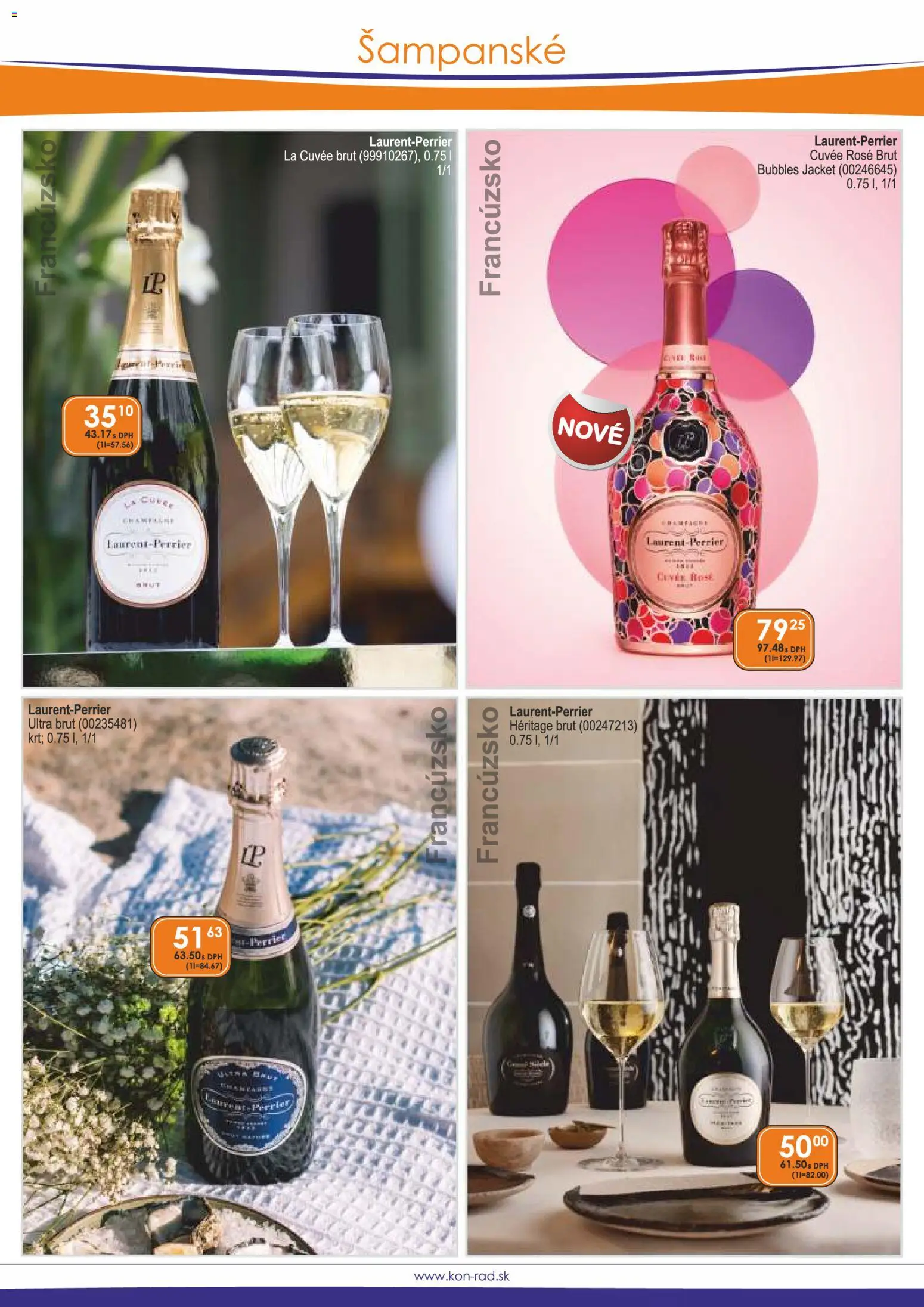 Nové KON - RAD akcie – leták je platný od 01.05.2026 | Strana: 14 | Produkty: Šampanské