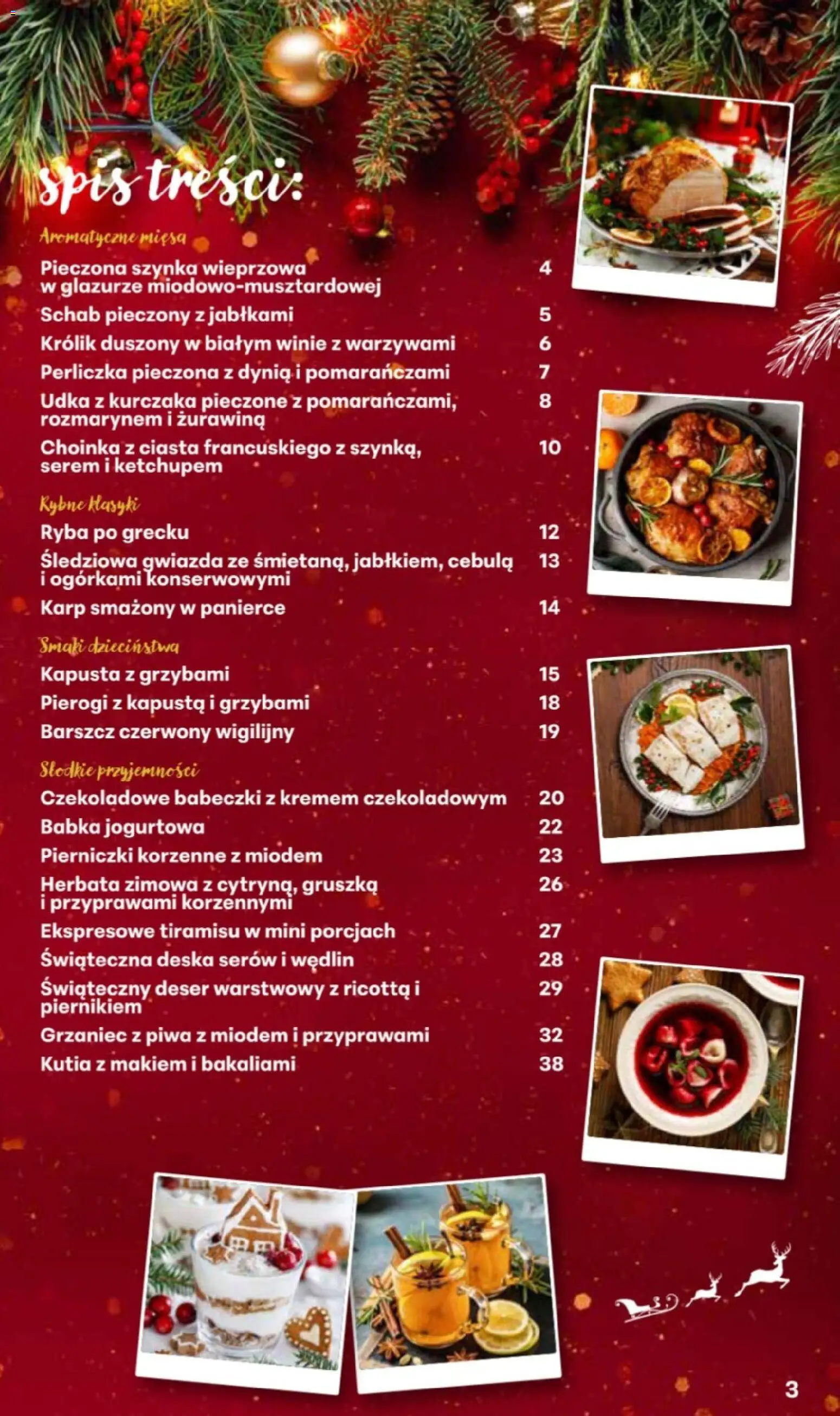 Delikatesy Centrum Gazetka - Przepisy na Bliskie Święta od 27.11.2025 | Strona: 3 | Produkty: Choinka, Szynka wieprzowa, Udka, Perliczka