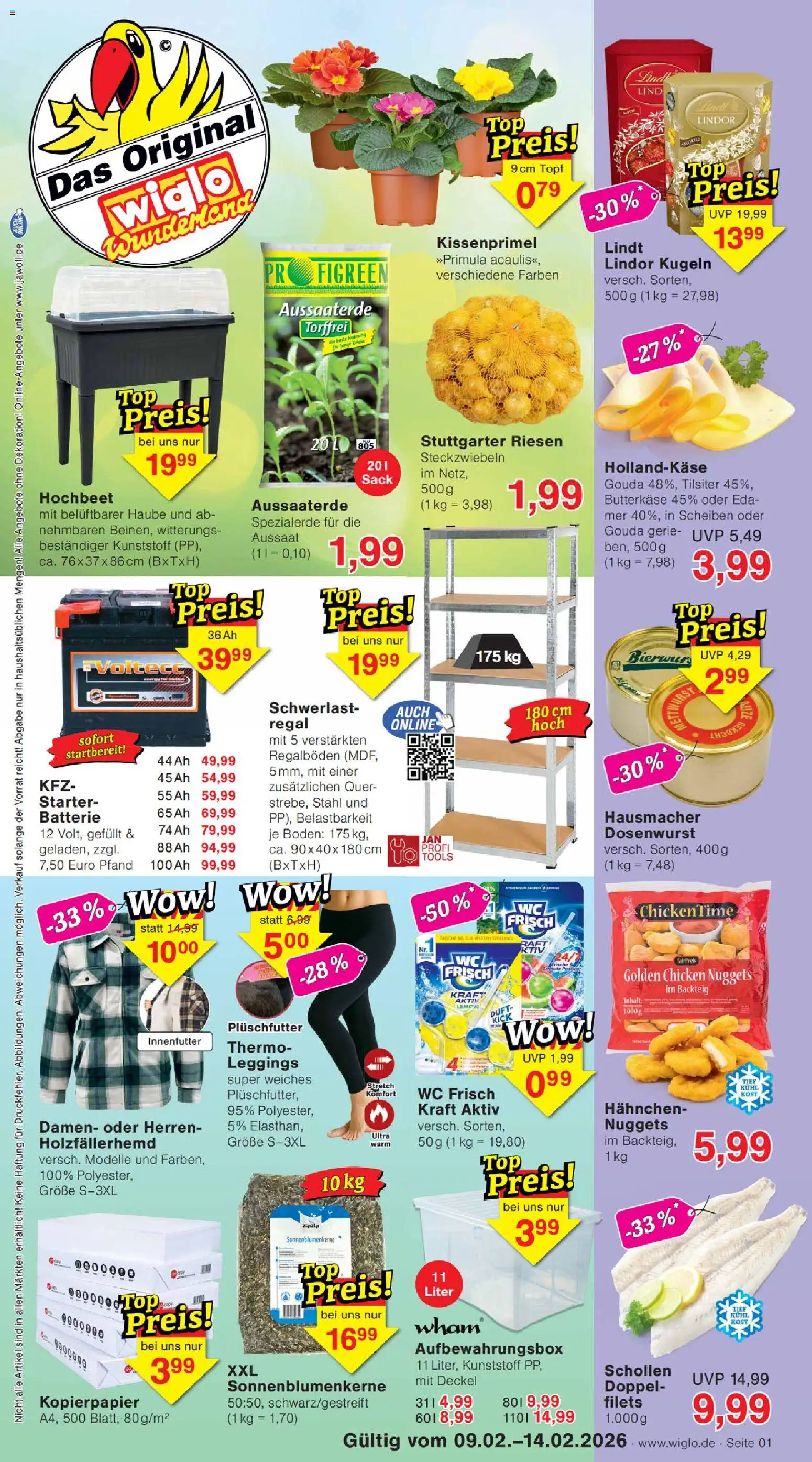 Wiglo Wunderland Prospekt – gültig ab 09.02.2026 | Seite: 1