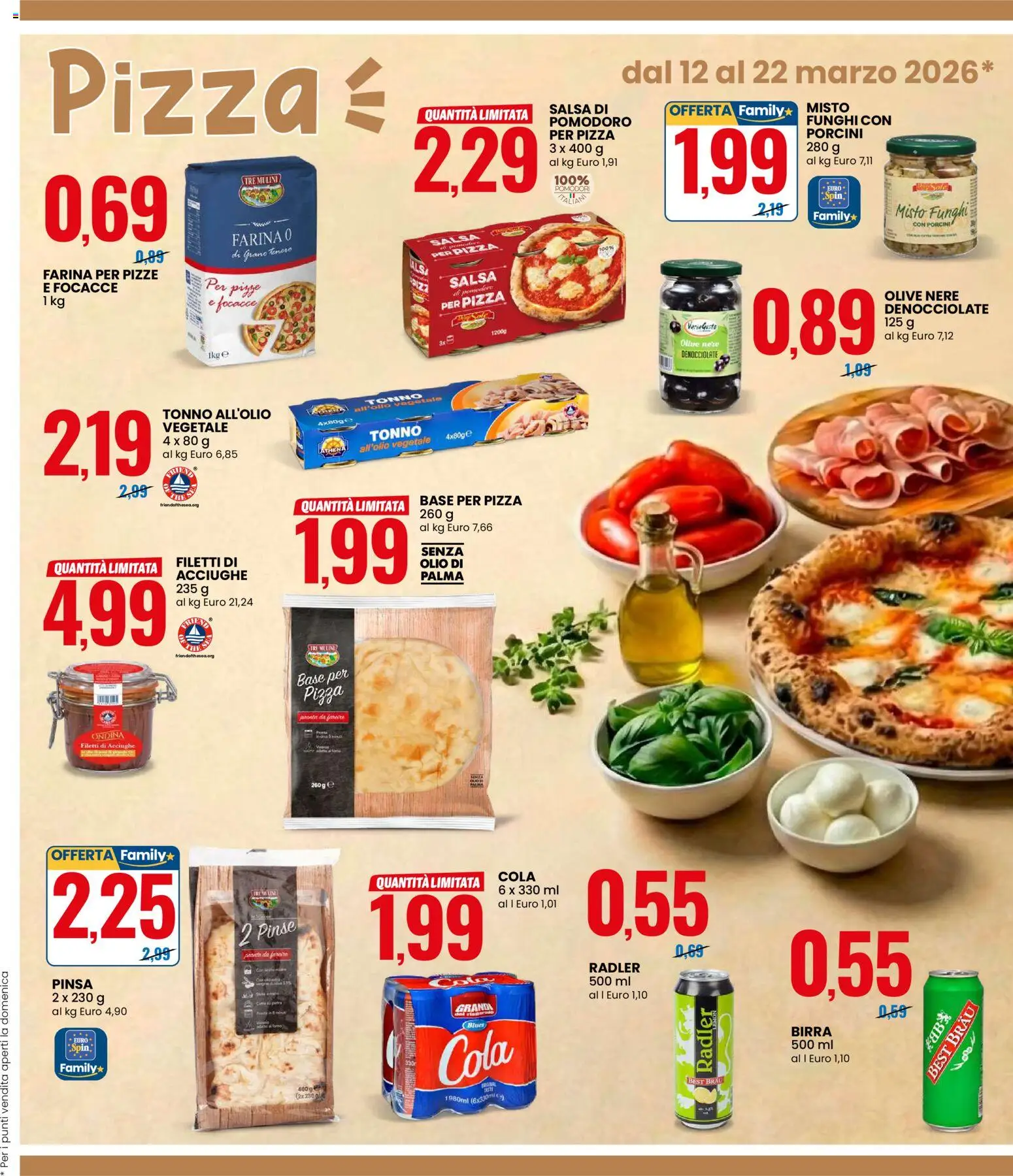Volantino Eurospin del 12.03.2026 | Pagina: 7 | Prodotti: Salsa, Pomodori, Acciughe, Tonno