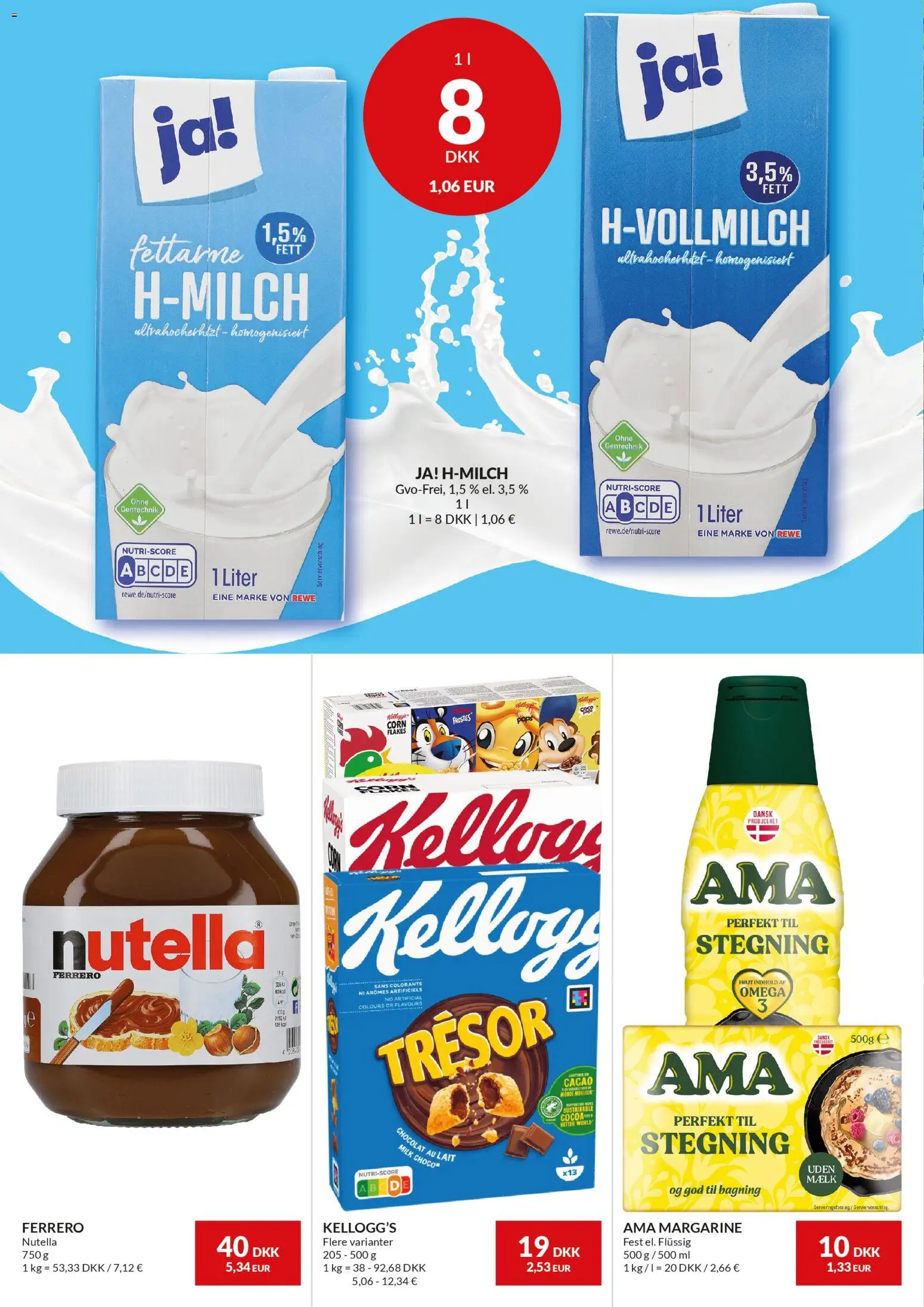 Nielsen Discount tilbudsavis – gyldig fra 13.01.2026 | Side: 4 | Produkter: Mælk, Margarine, Nutella