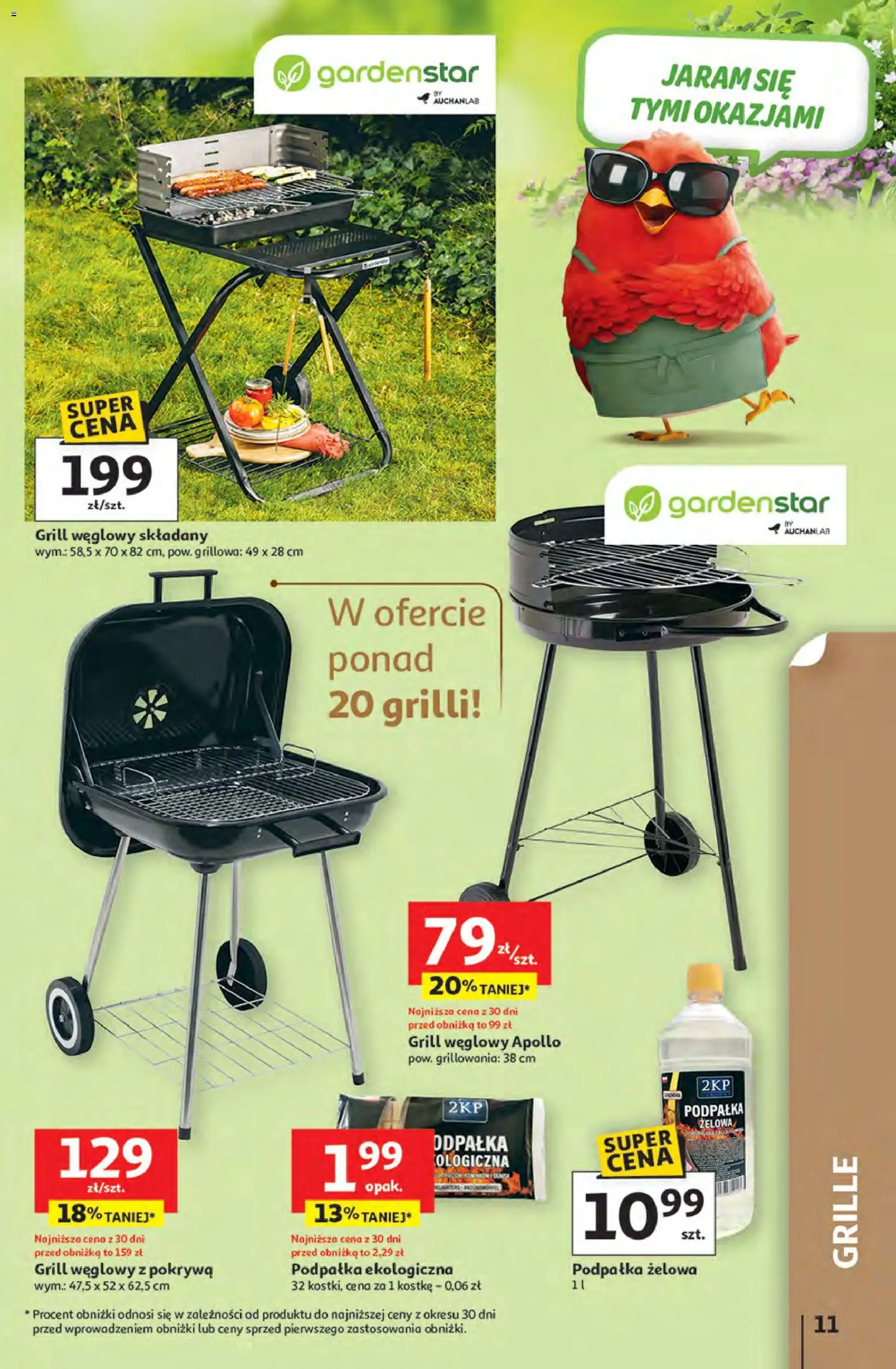 Auchan gazetka - Strefa Relaksu Hipermarket od 09.04.2026 | Strona: 11 | Produkty: Grill
