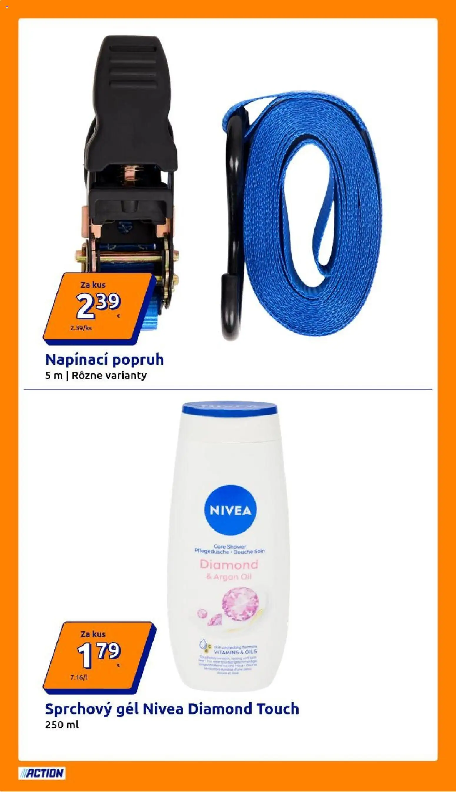Nové Action akcie – leták je platný od 03.03.2026 | Strana: 18 | Produkty: Nivea, Sprchový gél