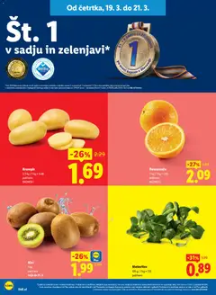 Lidl katalog akcije – veljaven od 19.03.2026 | Stran: 4 | Izdelki: Pomarance, Kivi, Krompir, Sadje