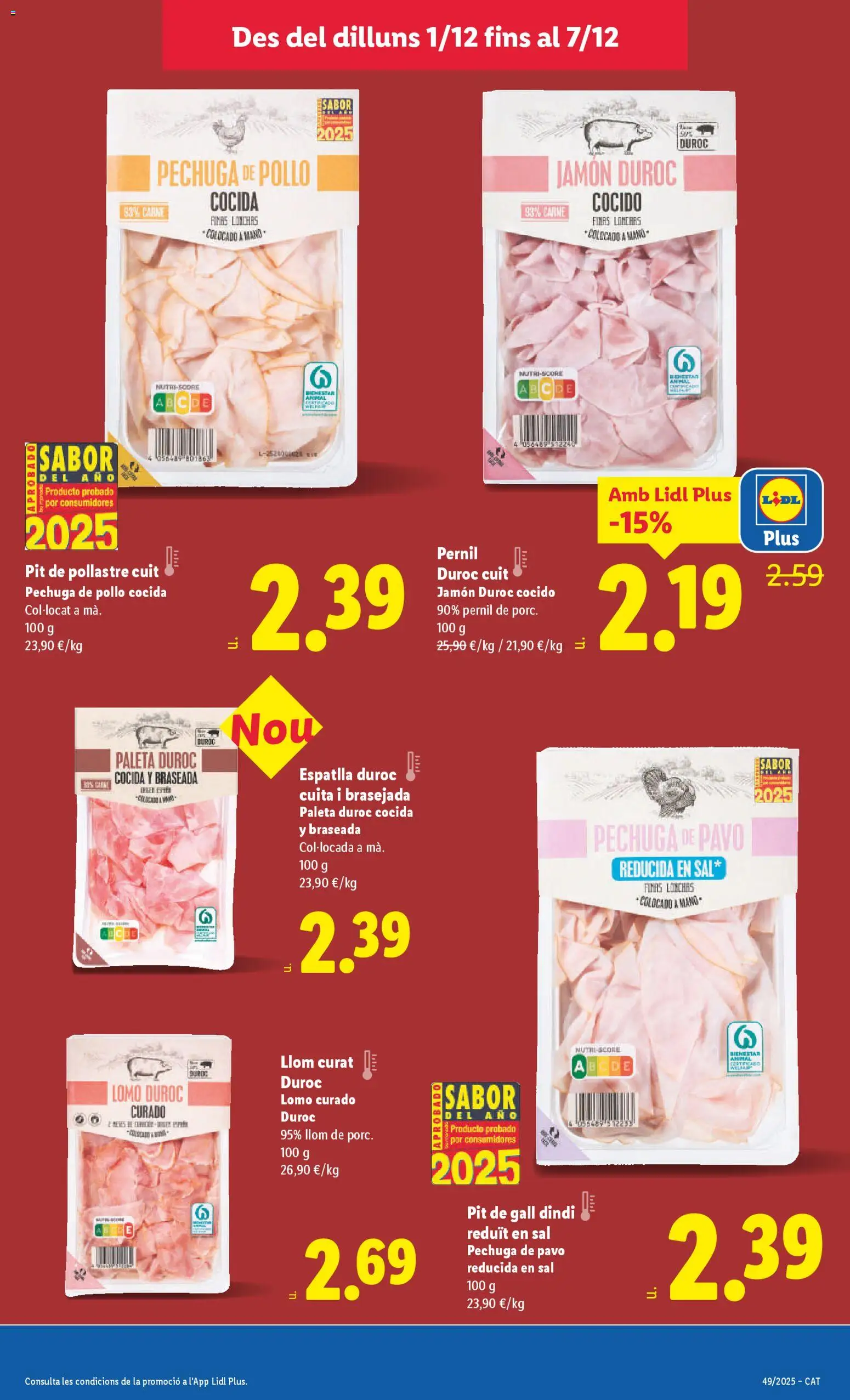 Lidl folleto │ válido desde el 01.12.2025 | Página: 17 | Productos: Jamón