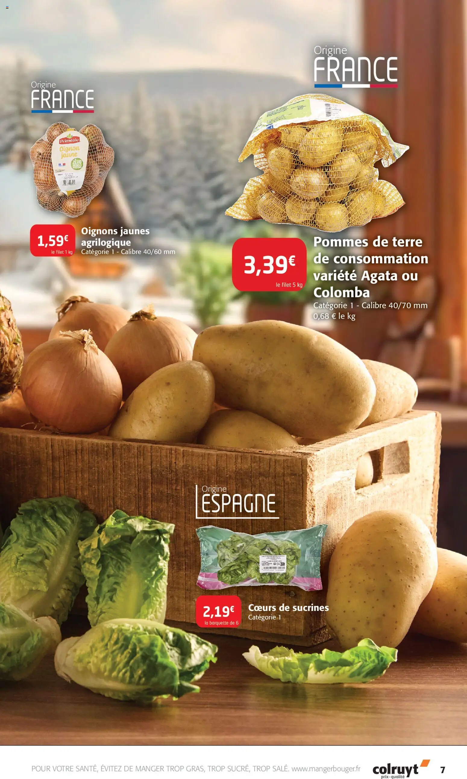 {H1} | Page: 7 | Produits: Oignon, Pommes, Oignons, Pommes de terre