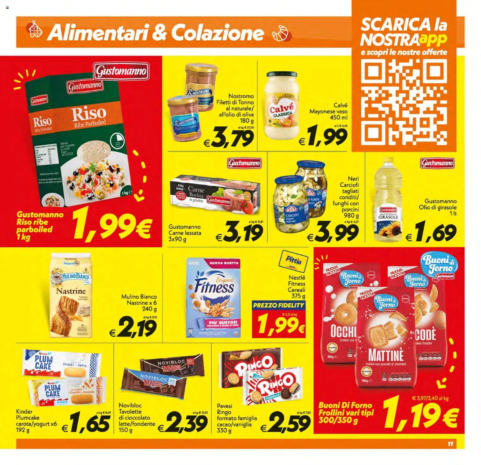 Volantino SuperConveniente del 03.02.2026 | Pagina: 11 | Prodotti: Cioccolato, Riso, Cereali, Carciofi