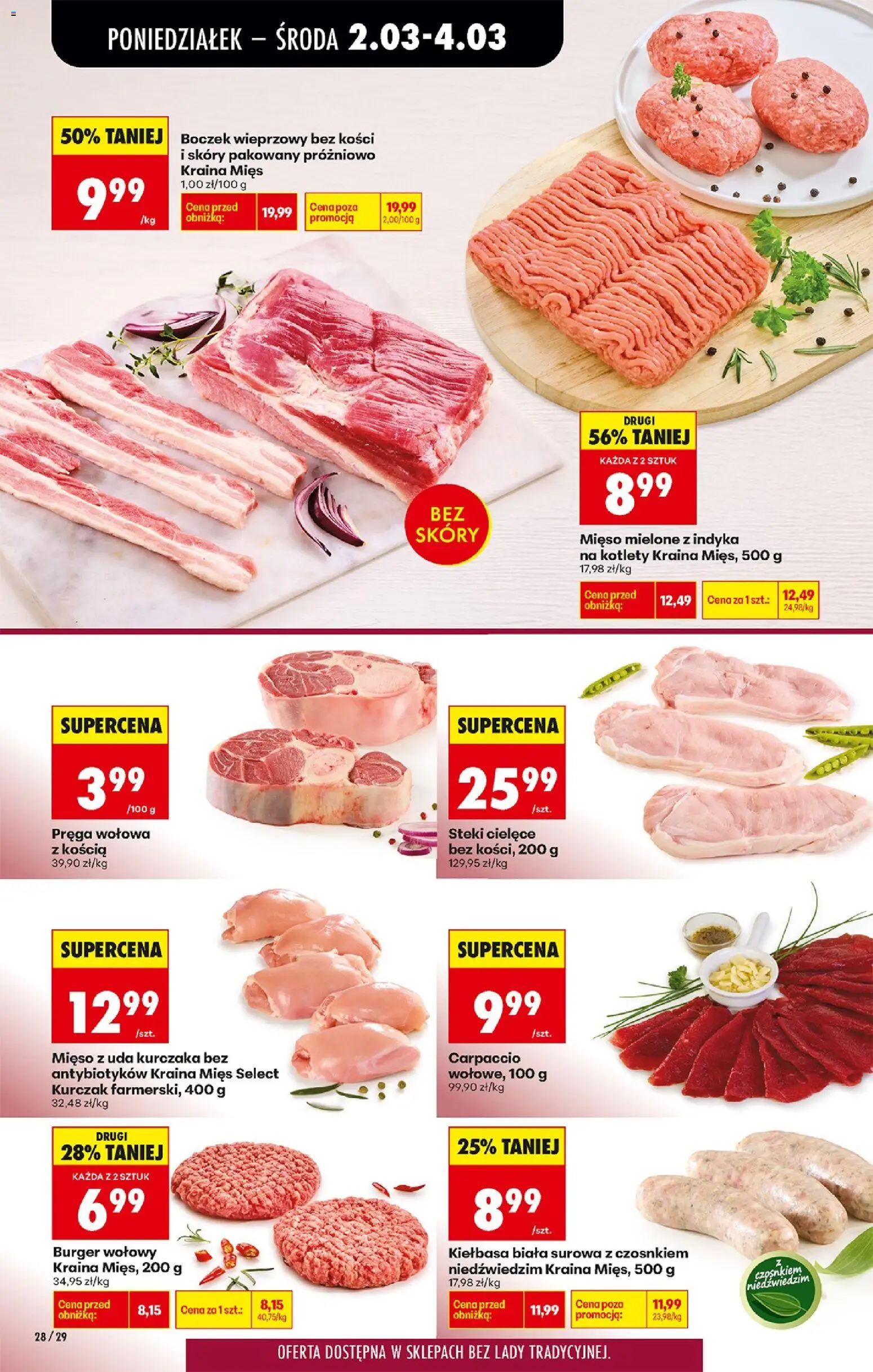 Biedronka Polsko leták od 02.03.2026 | Strana: 44 | Produkty: Burger, Carpaccio