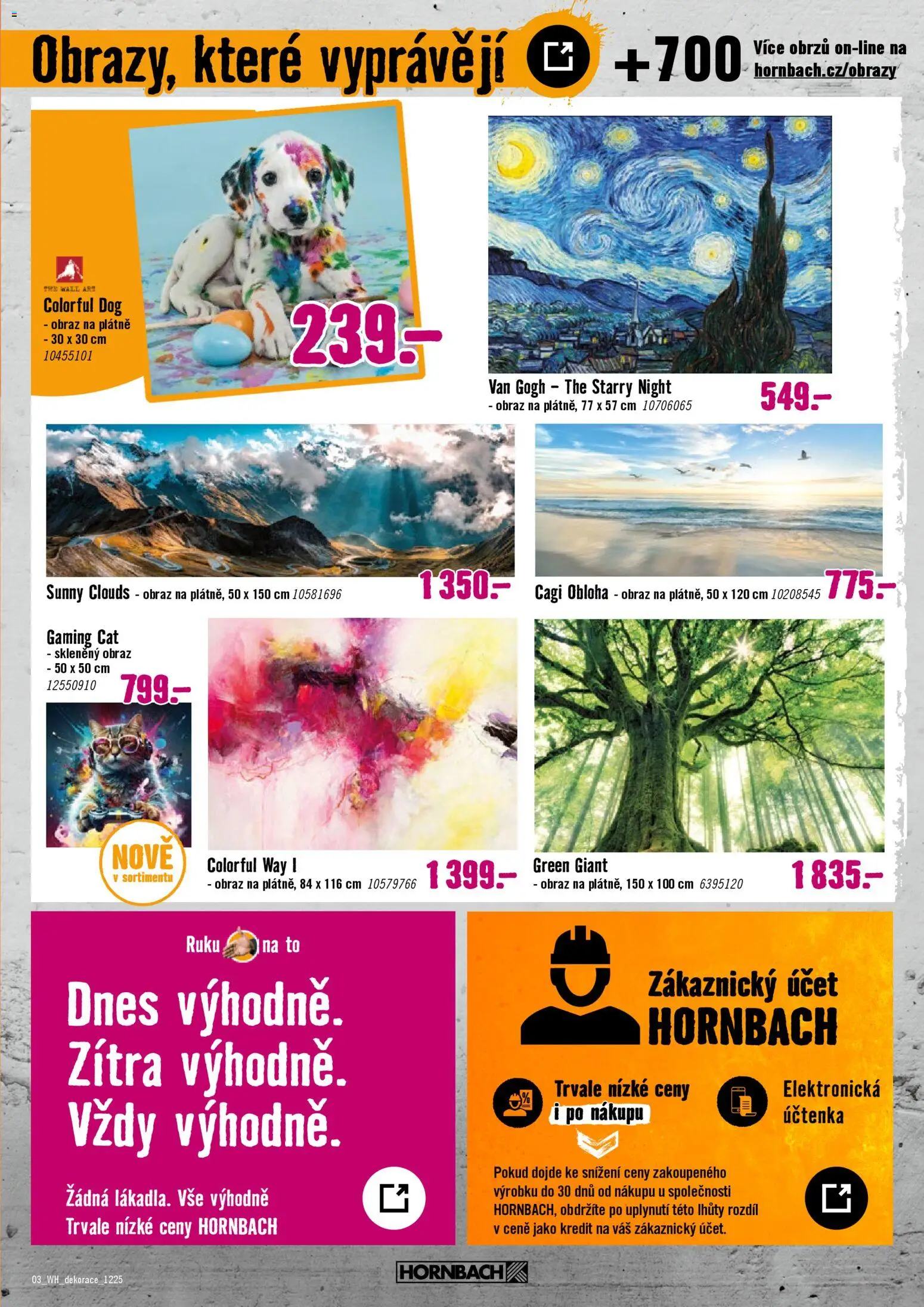 HORNBACH leták - Kreativní domov od 03.12.2025 | Strana: 3 | Produkty: Obraz