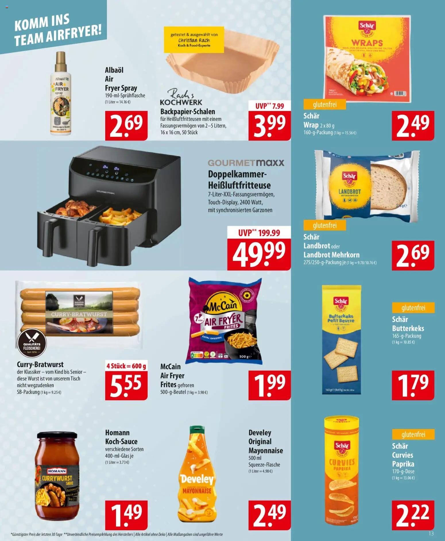 Famila Prospekt 	 – gültig ab 26.01.2026 | Seite: 13 | Produkte: Tisch, McCain, Paprika, Wurst