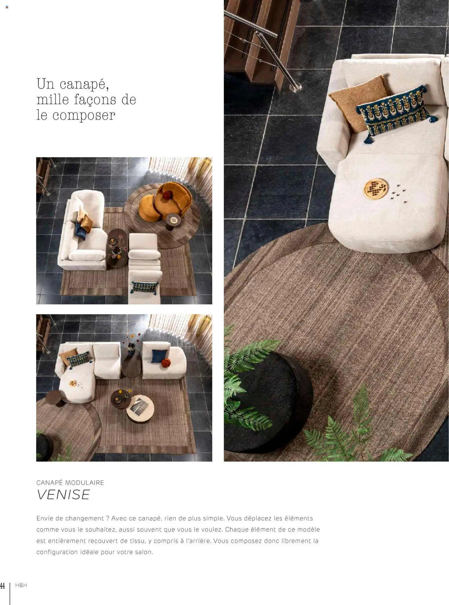 {H1} | Page: 44 | Produits: Canapé