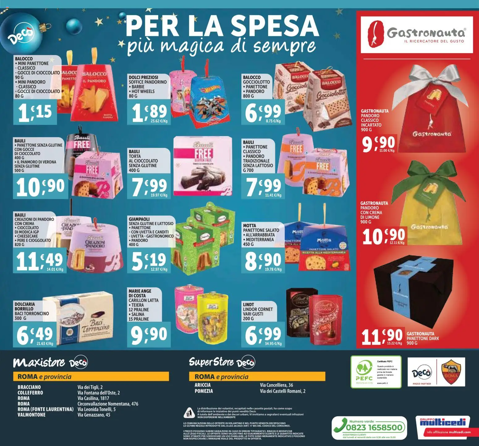 Volantino Decò del 07.11.2025 | Pagina: 20 | Prodotti: Limone, Pandoro, Panettone, Torta