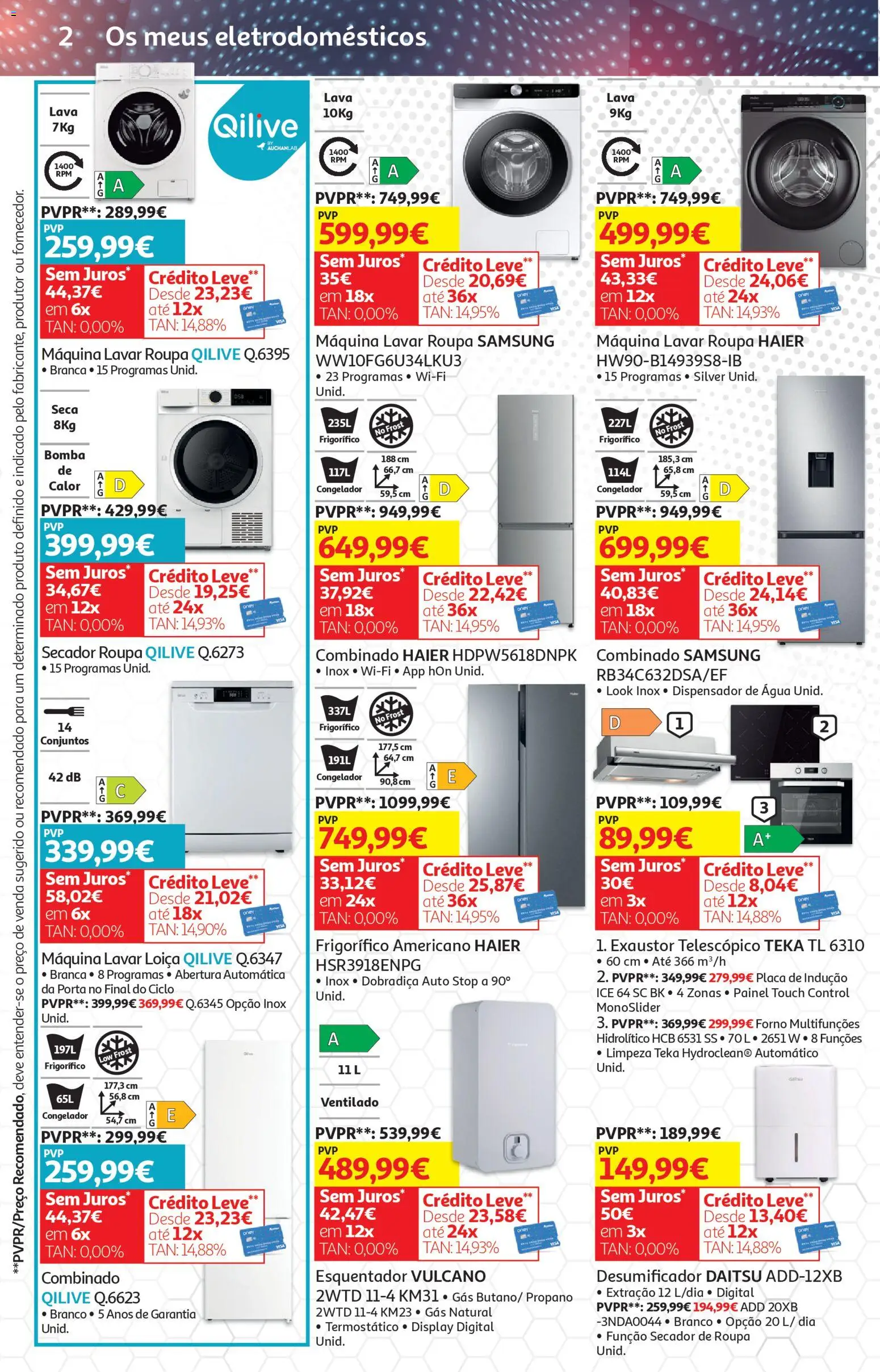 Auchan folheto │ válido de 17.02.2026 | Página: 35 | Produtos: Porta, Forno, Congelador, Exaustor