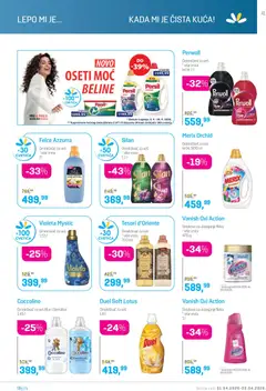 Lilly drogerie katalog - pregled Lilly drogerie kataloga - važi od 01.04.2026 | Strana: 41 | Proizvode: Silan, Felce azzurra, Persil, Omekšivač za veš