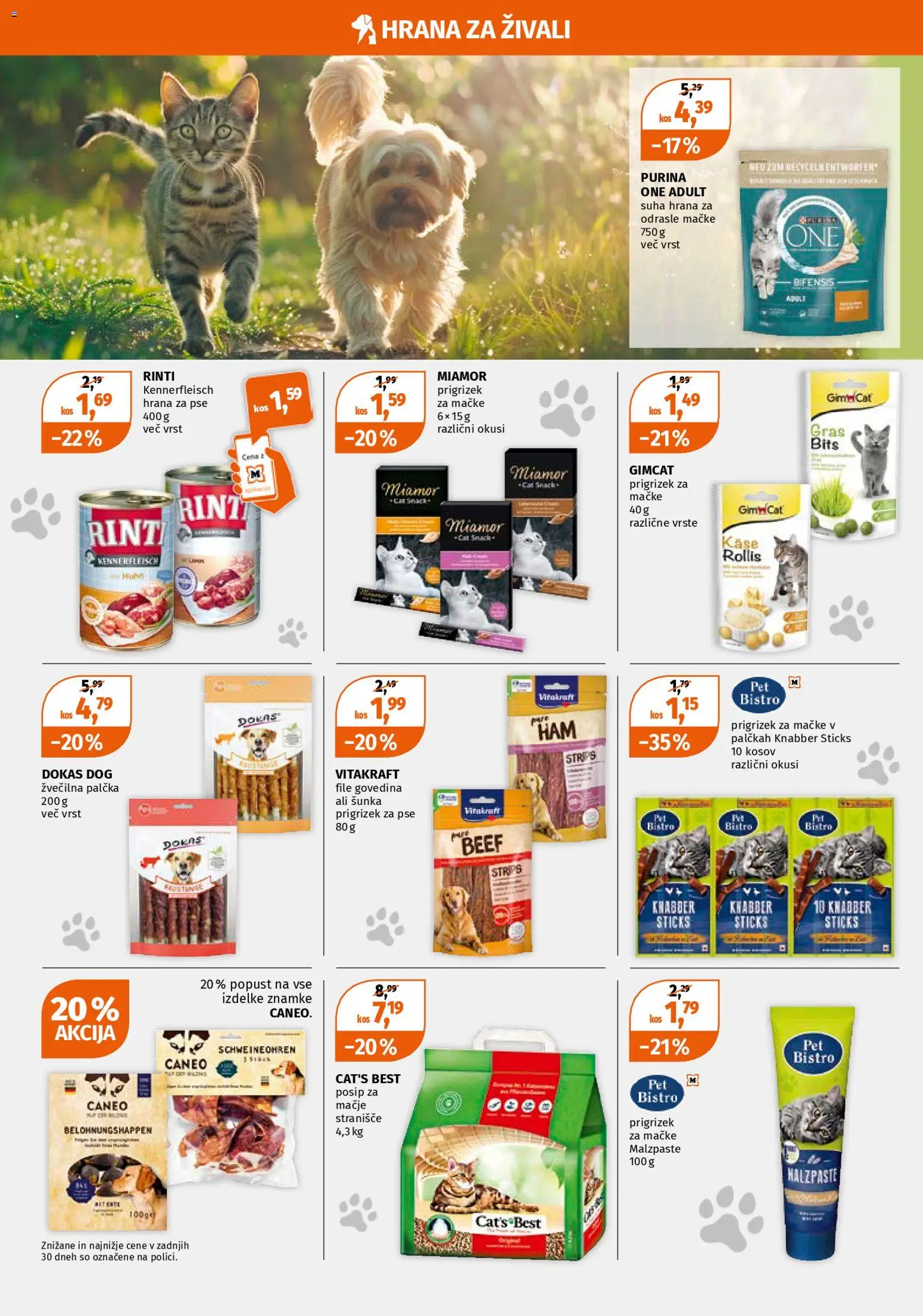 Novi Müller katalog ponudbe – veljaven od 02.03.2026 | Stran: 8 | Izdelki: Hrana za pse, Stranisce, Kos, Sunka