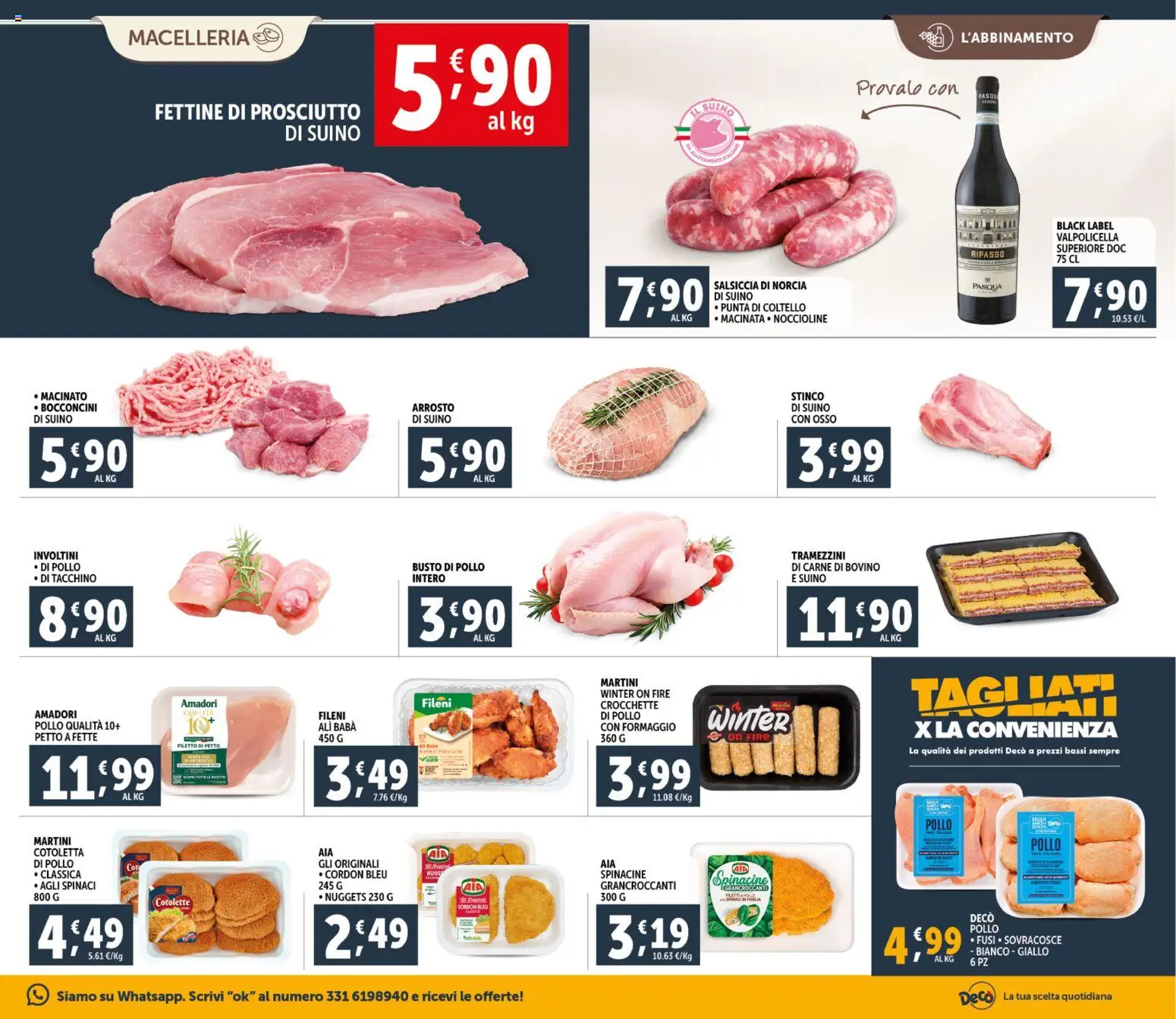 Volantino Decò del 20.01.2026 | Pagina: 5 | Prodotti: Nuggets, Salsiccia, Spinaci, Macinato