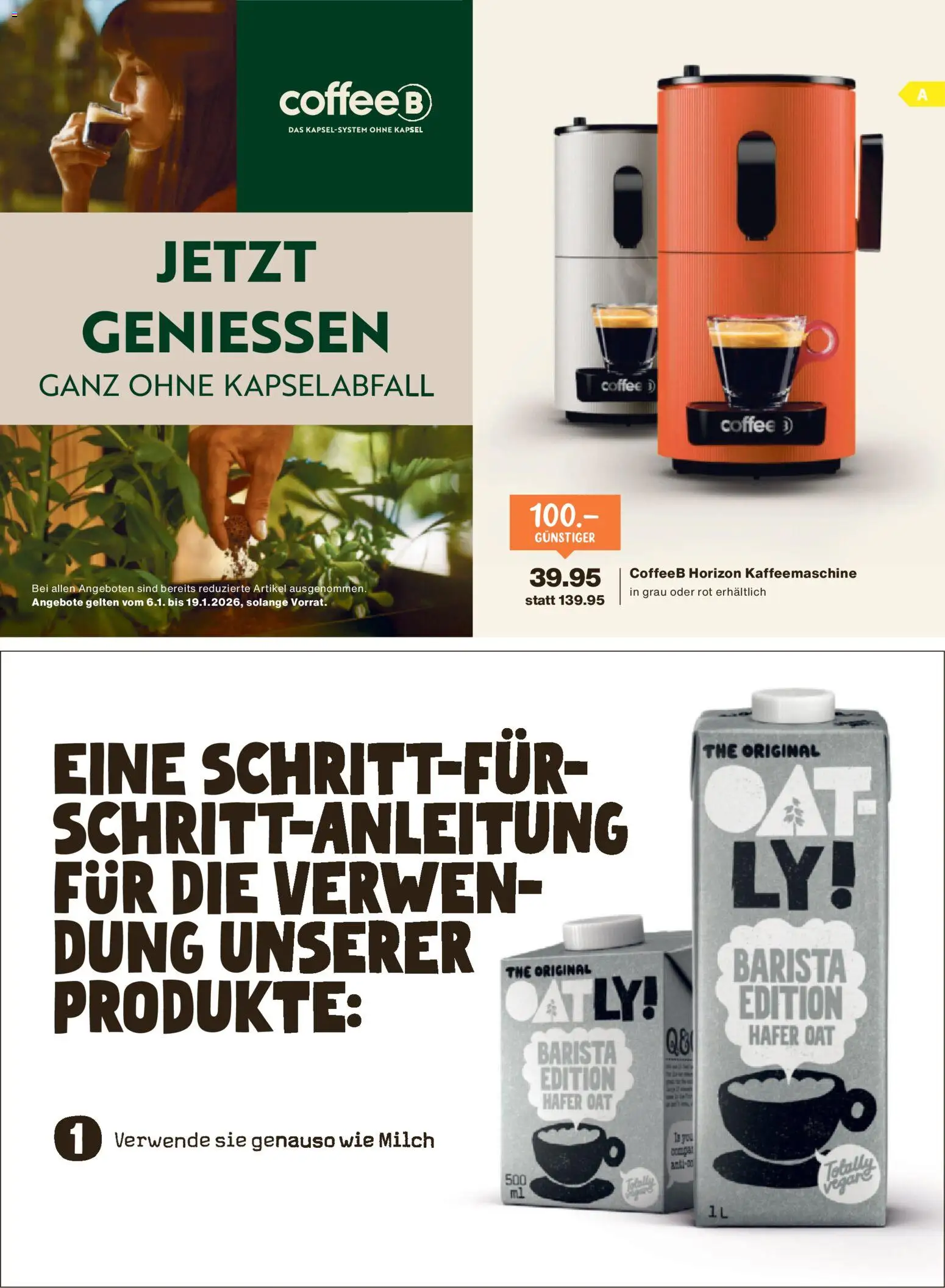 Migros - Magazin – gültig ab 05.01.2026 | Seite: 3 | Produkte: Milch, Kaffeemaschine
