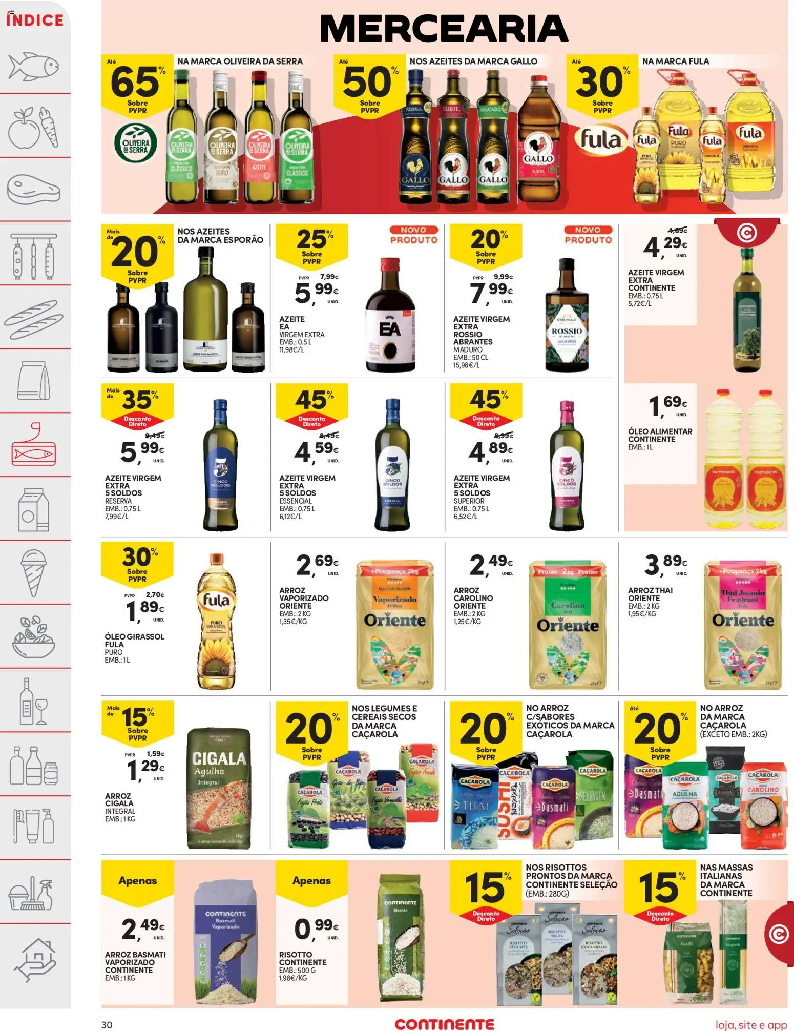 Continente folheto │ válido de 26.12.2025 | Página: 30 | Produtos: Arroz basmati, Óleo, Cereais, Cogumelos