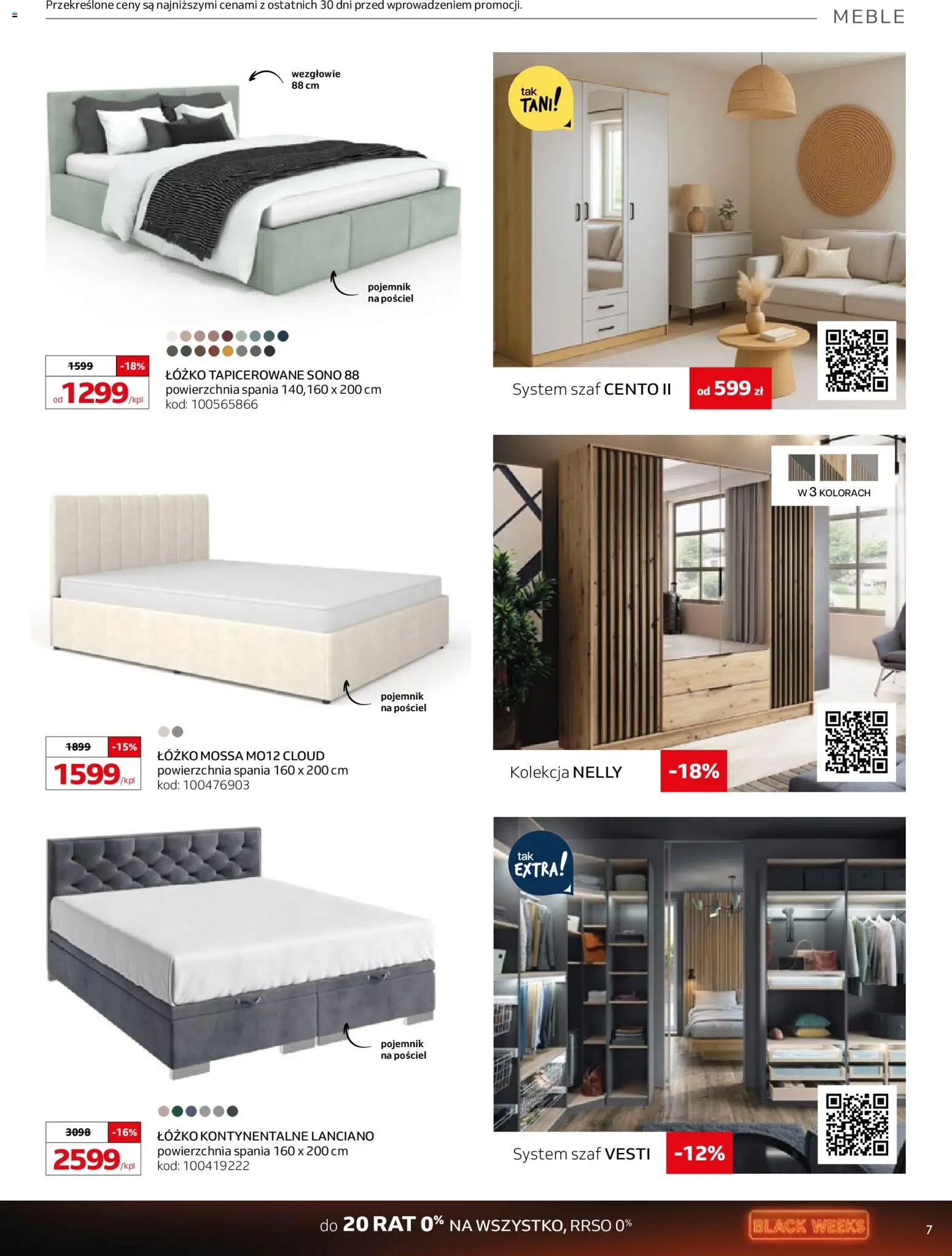 Komfort Black Friday od 29.10.2025 | Strona: 7 | Produkty: Pościel, Łóżko