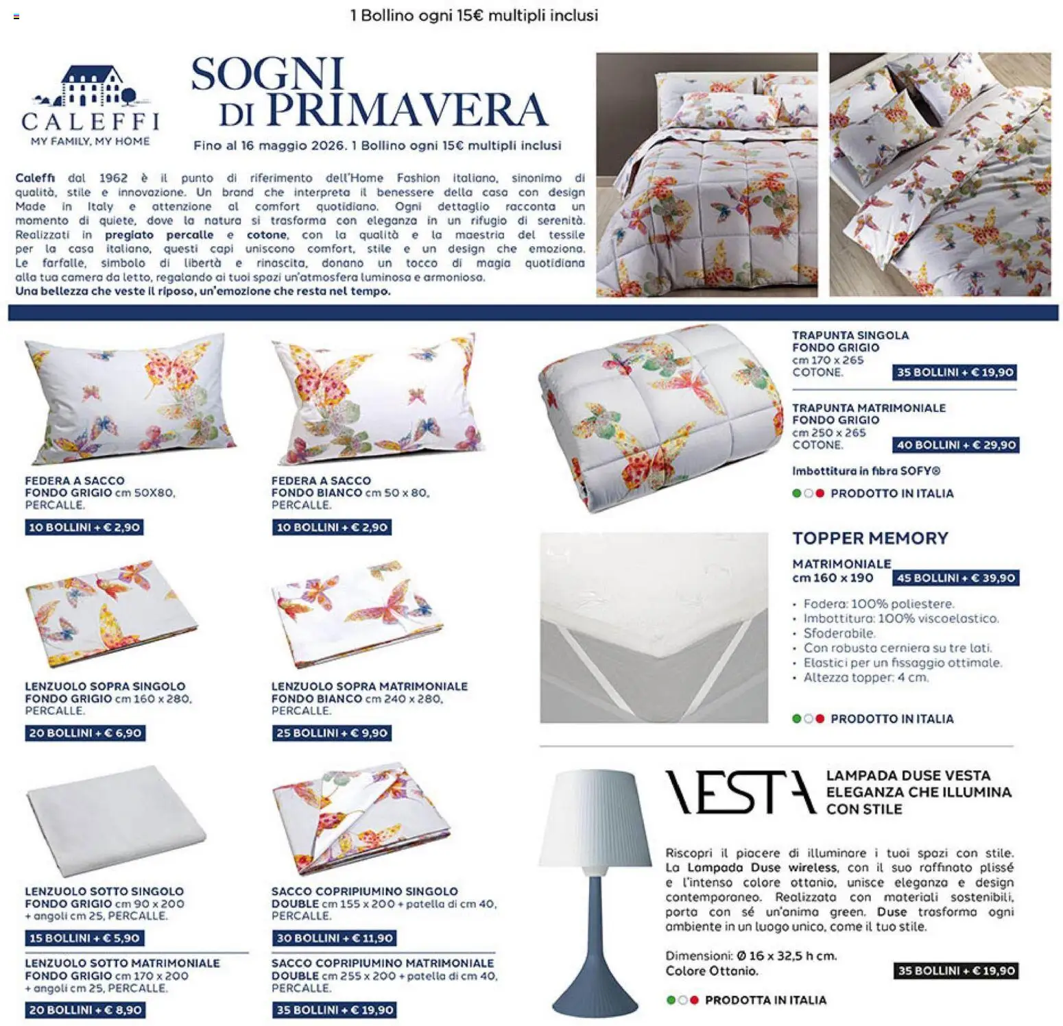 Volantino Coal del 12.03.2026 | Pagina: 27 | Prodotti: Trapunta, Lampada, Federa, Elastici