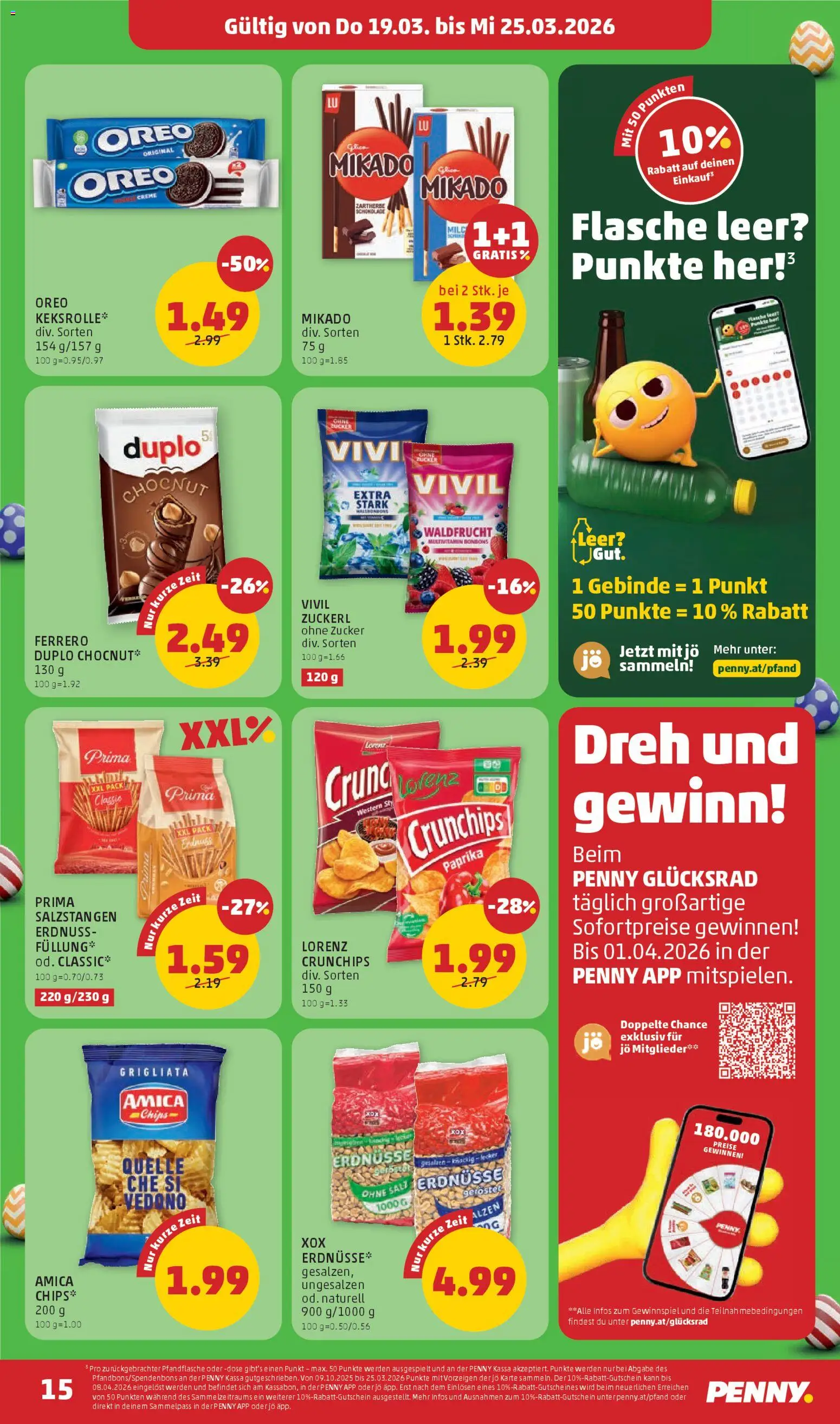 Penny Markt - Flugblatt gültig ab 19.03.2026 | Seite: 15 | Produkte: Salz, Zucker, Папионка, Creme