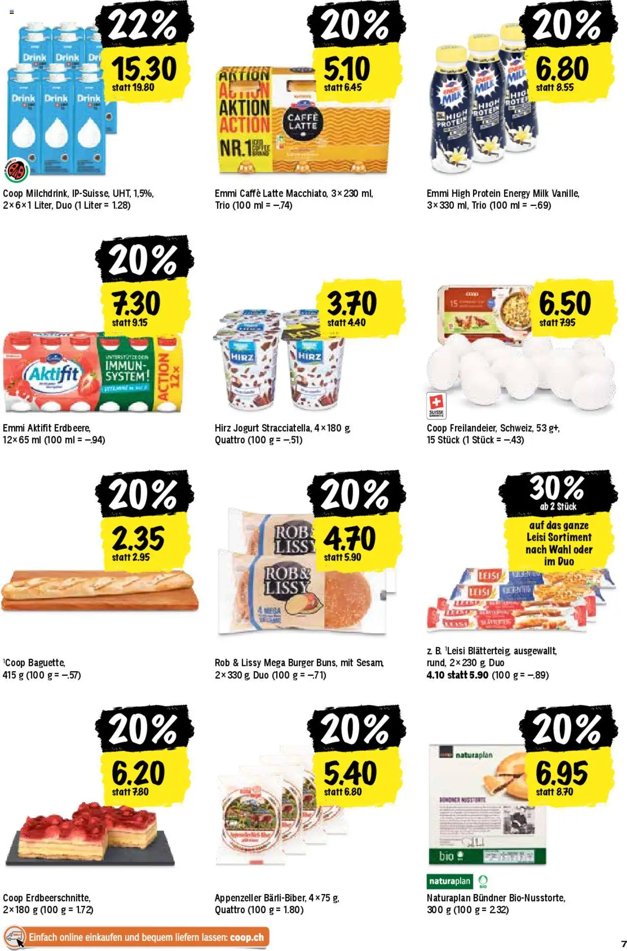 Coop Aktionen ab 26.06.2025 | Seite: 7 | Produkte: Burger, Baguette
