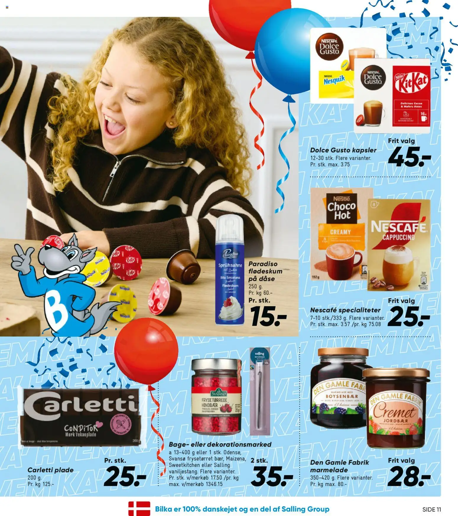 Bilka tilbudsavis – gyldig fra 06.02.2026 | Side: 11 | Produkter: Jordbær, Hindbær, Marmelade