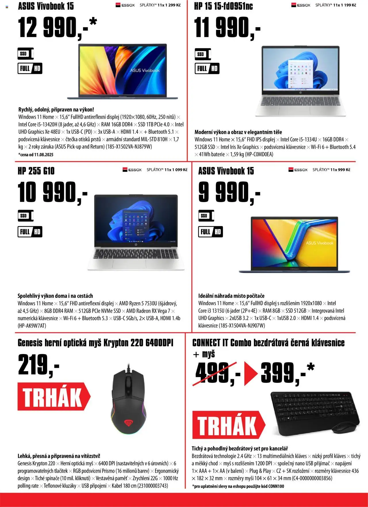 Comfor leták od 04.08.2025 | Strana: 3 | Produkty: Myš, Klávesnice, Baterie, Obraz