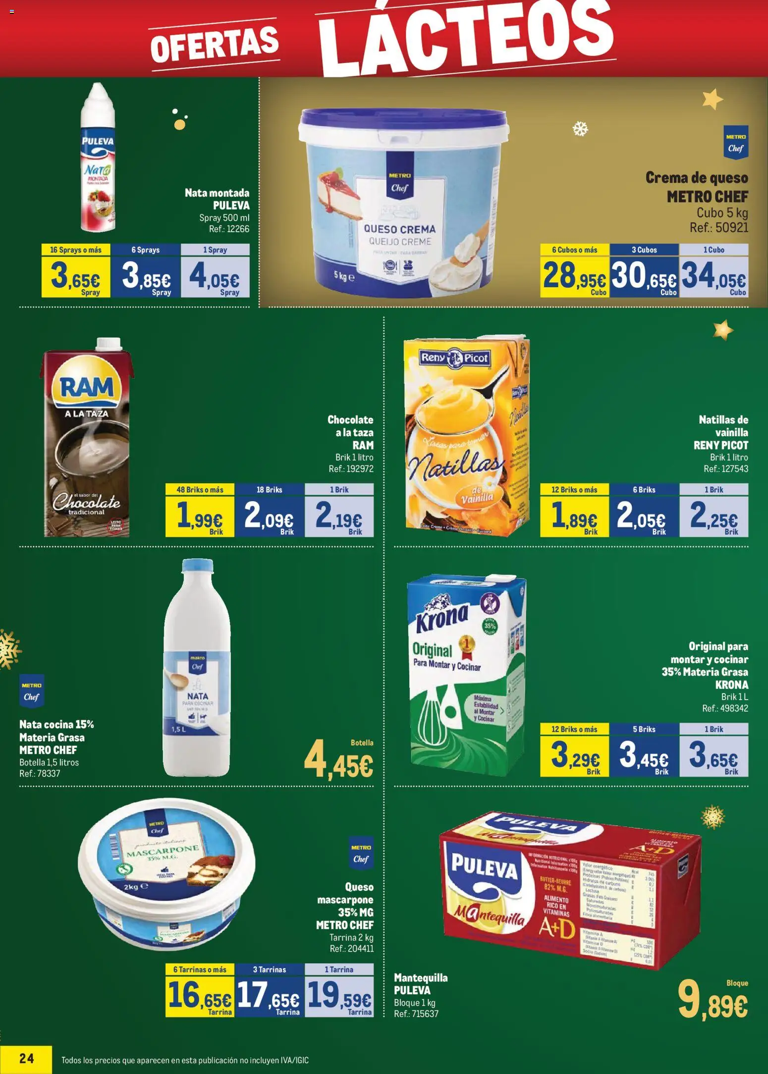 Makro - Precios Sur │ válido desde el 24.11.2025 | Página: 24 | Productos: Queso, Chocolate, Cocina, Συσκευή ροής
