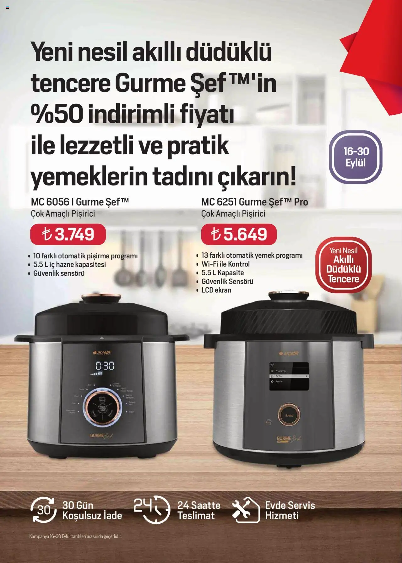 Arçelik Katalog - 16.09.2025 tarihinden itibaren geçerlidir | Sayfa: 44