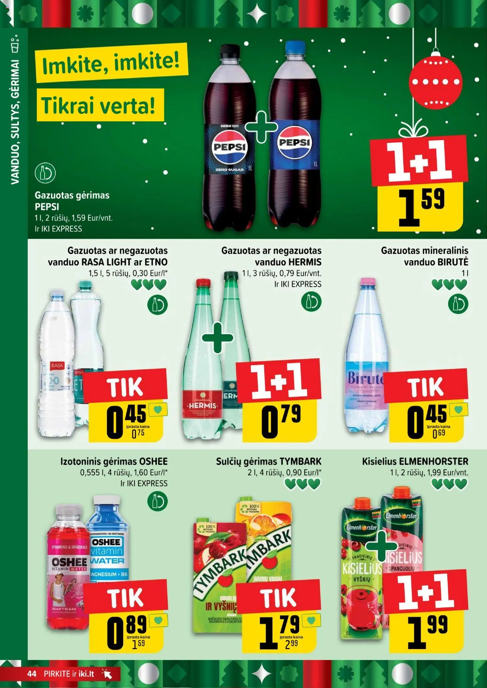 IKI akcijos nuo 15.12.2025 | Puslapis: 44 | Prekių: Mineralinis vanduo