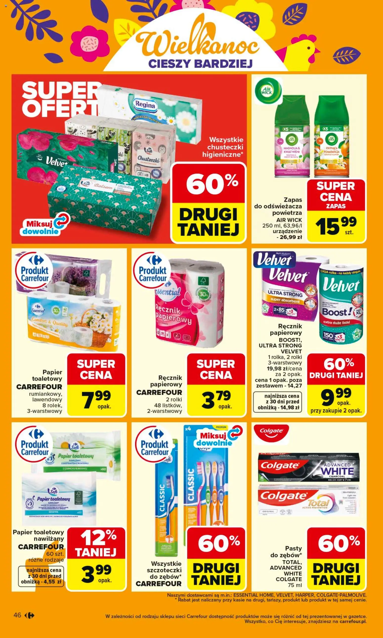Carrefour gazetka od 23.03.2026 | Strona: 52 | Produkty: Papier toaletowy, Rolki