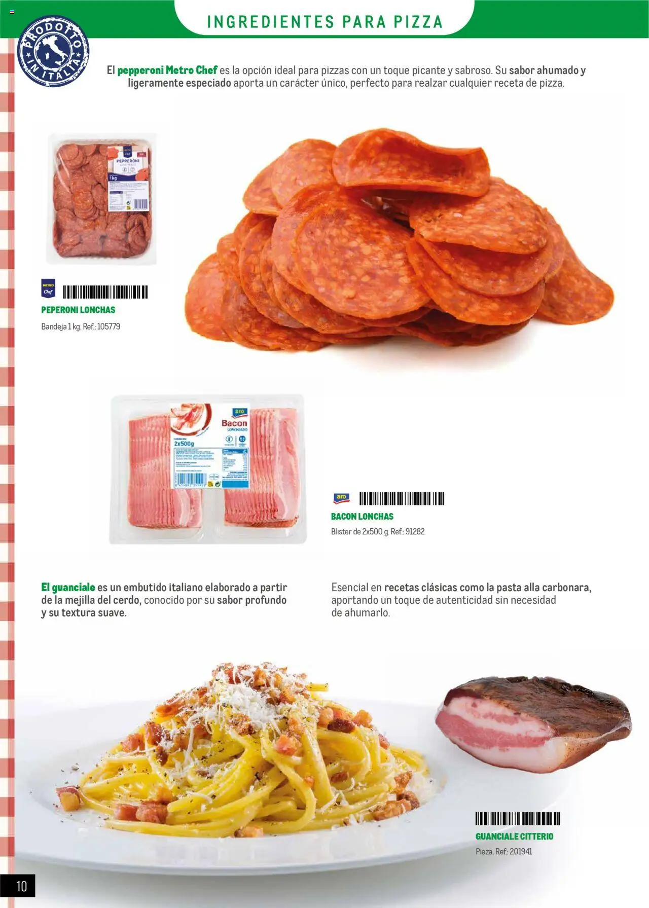 Makro - Restaurantes Italianos Canarias │ válido desde el 01.05.2025 | Página: 10 | Productos: Κρεμάστρα, Pizza, Pasta, Bandeja