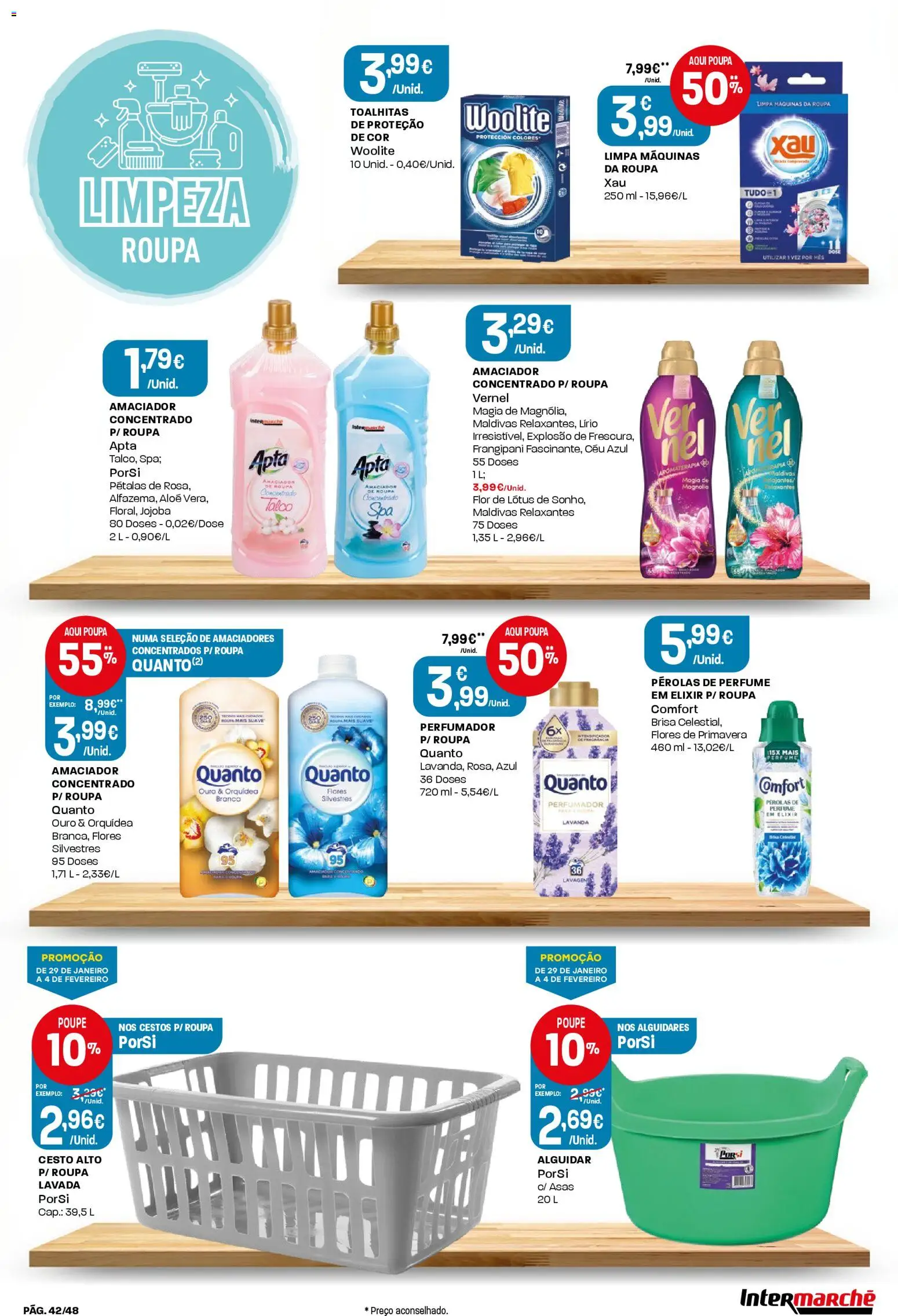 Intermarché folheto │ válido de 29.01.2026 | Página: 42 | Produtos: Flores, Perfume
